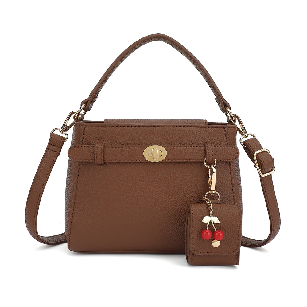 Satchel with Ear Bud Case and Charm - Charming Charlie