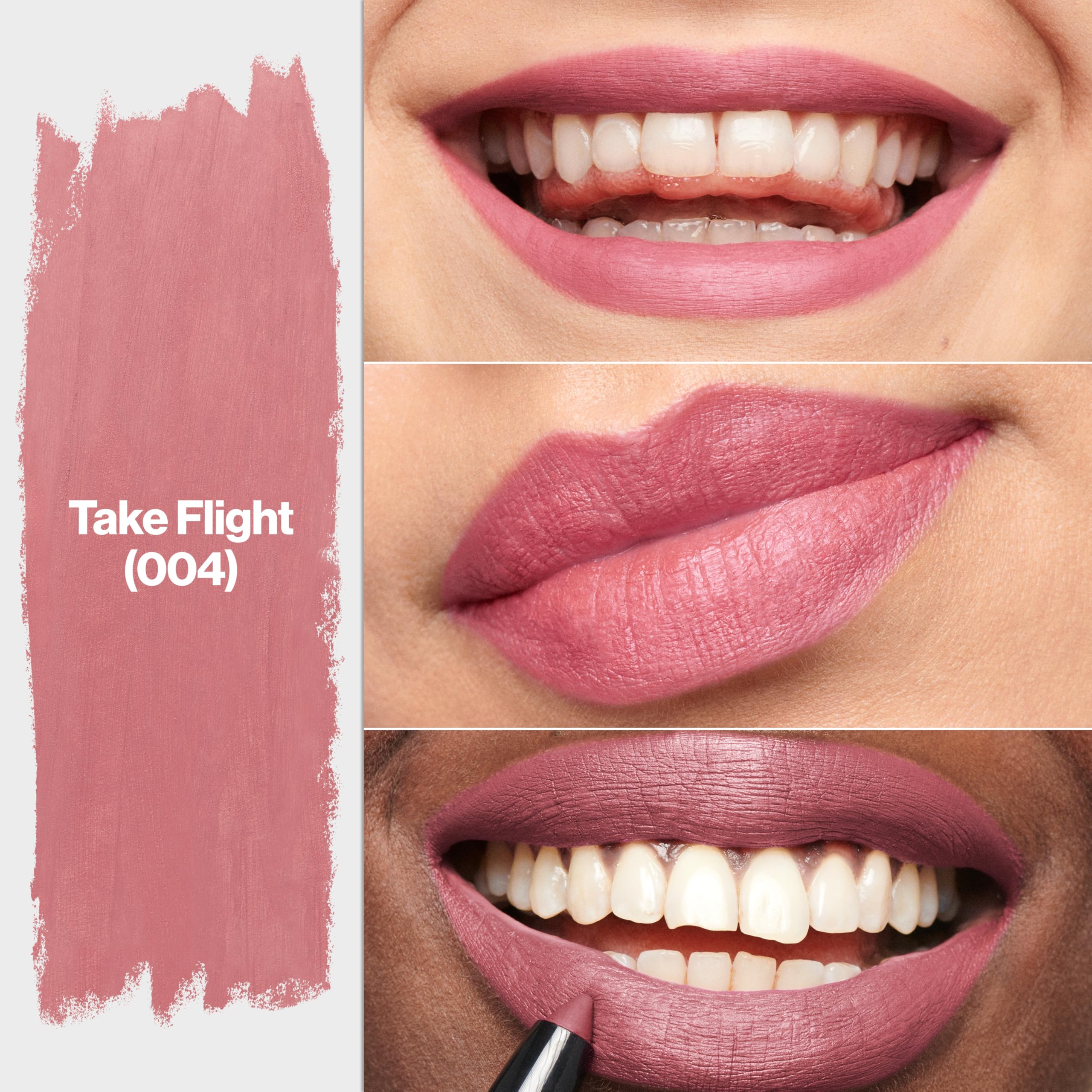 REVLON ColorStay Matte Lite Crayon Lipstick with Built-in Sharpener, Longlasting Non-Drying Matte Formula, Transfer-Proof Lipcolor - Charming Charlie