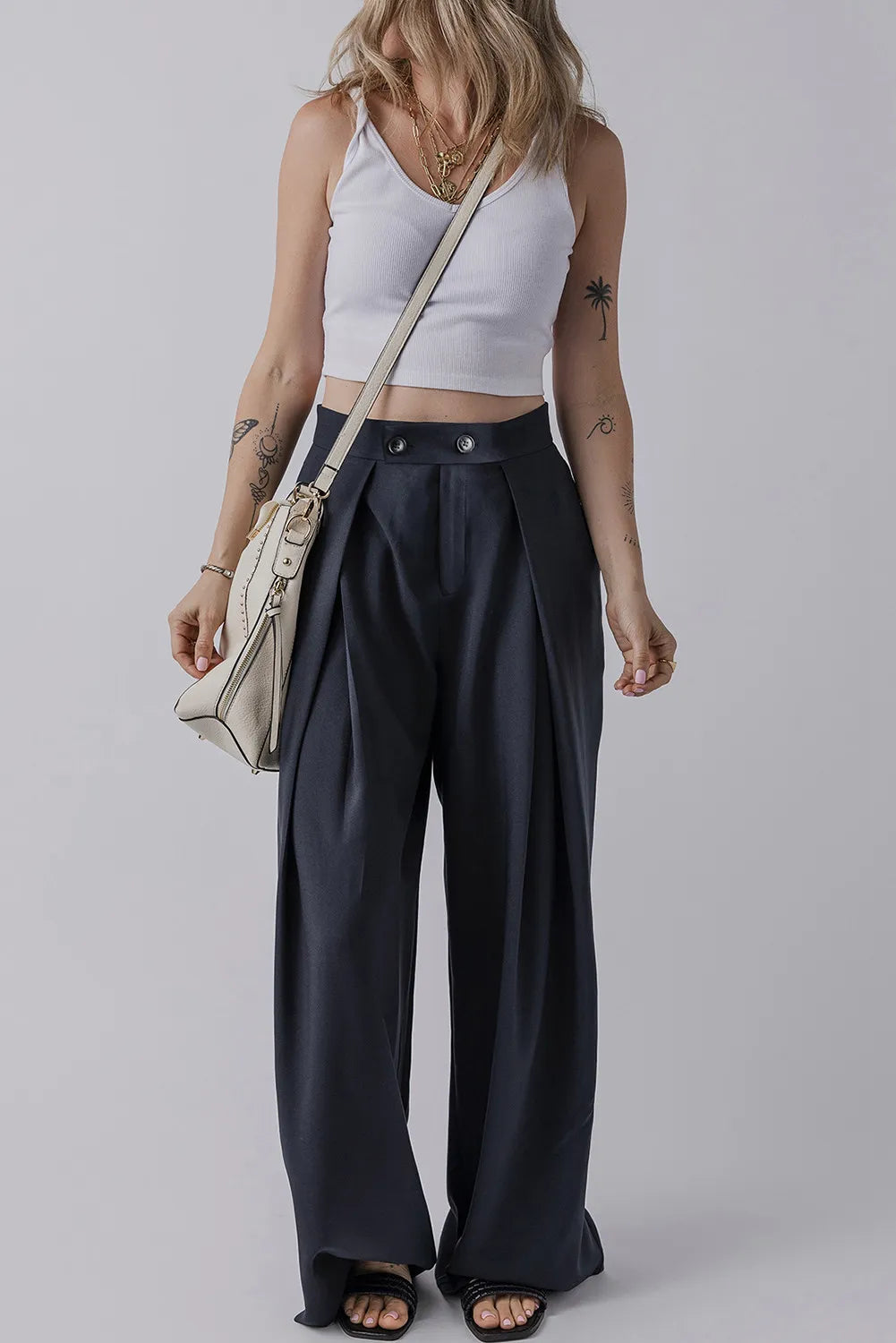 Wide Leg Pants with Pockets - Charming Charlie