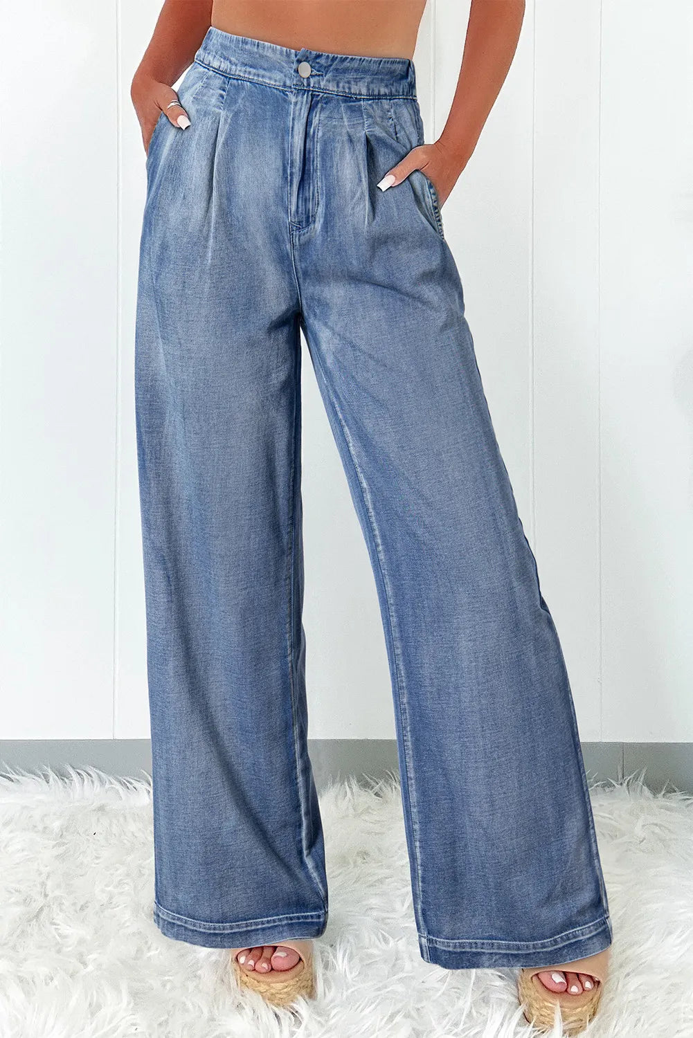 High Waist Wide Leg Jeans - Charming Charlie