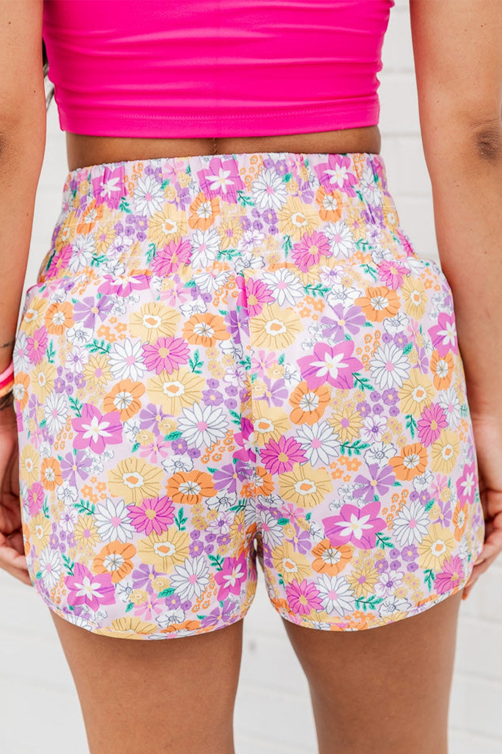 Printed High Waist Shorts - Charming Charlie