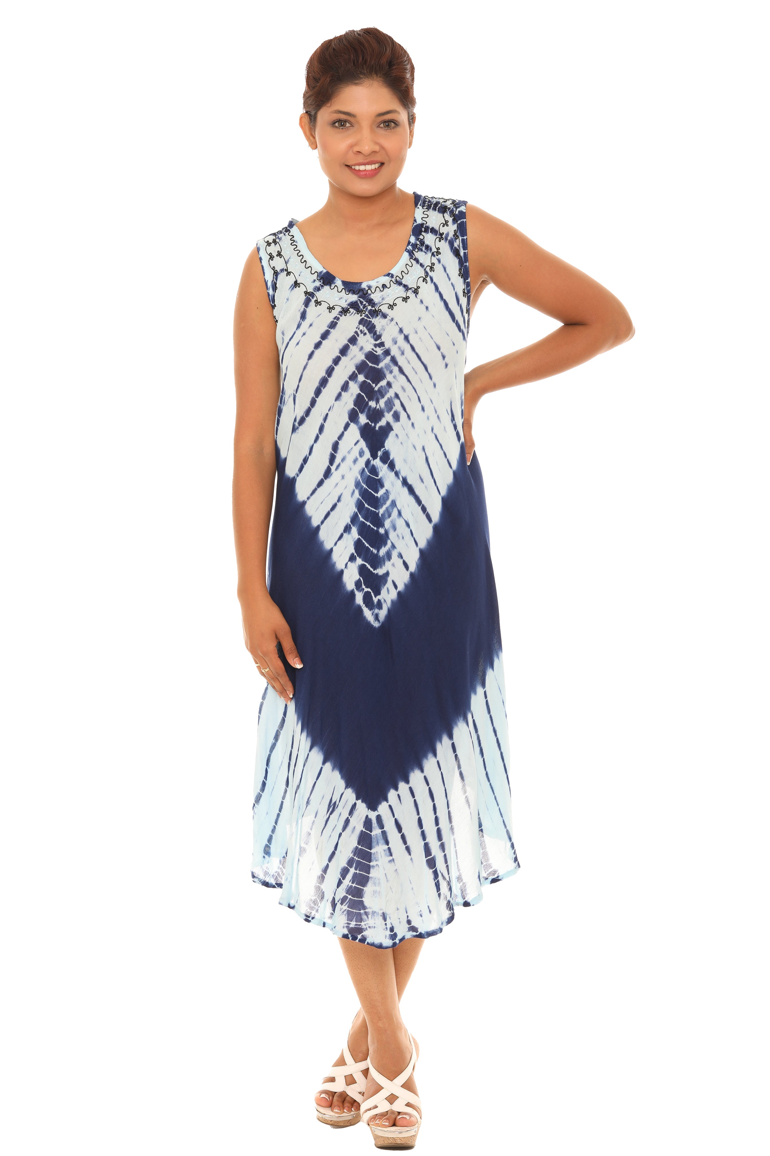 Tie Dye Rayon Sundress - Shoreline Wear, Inc.