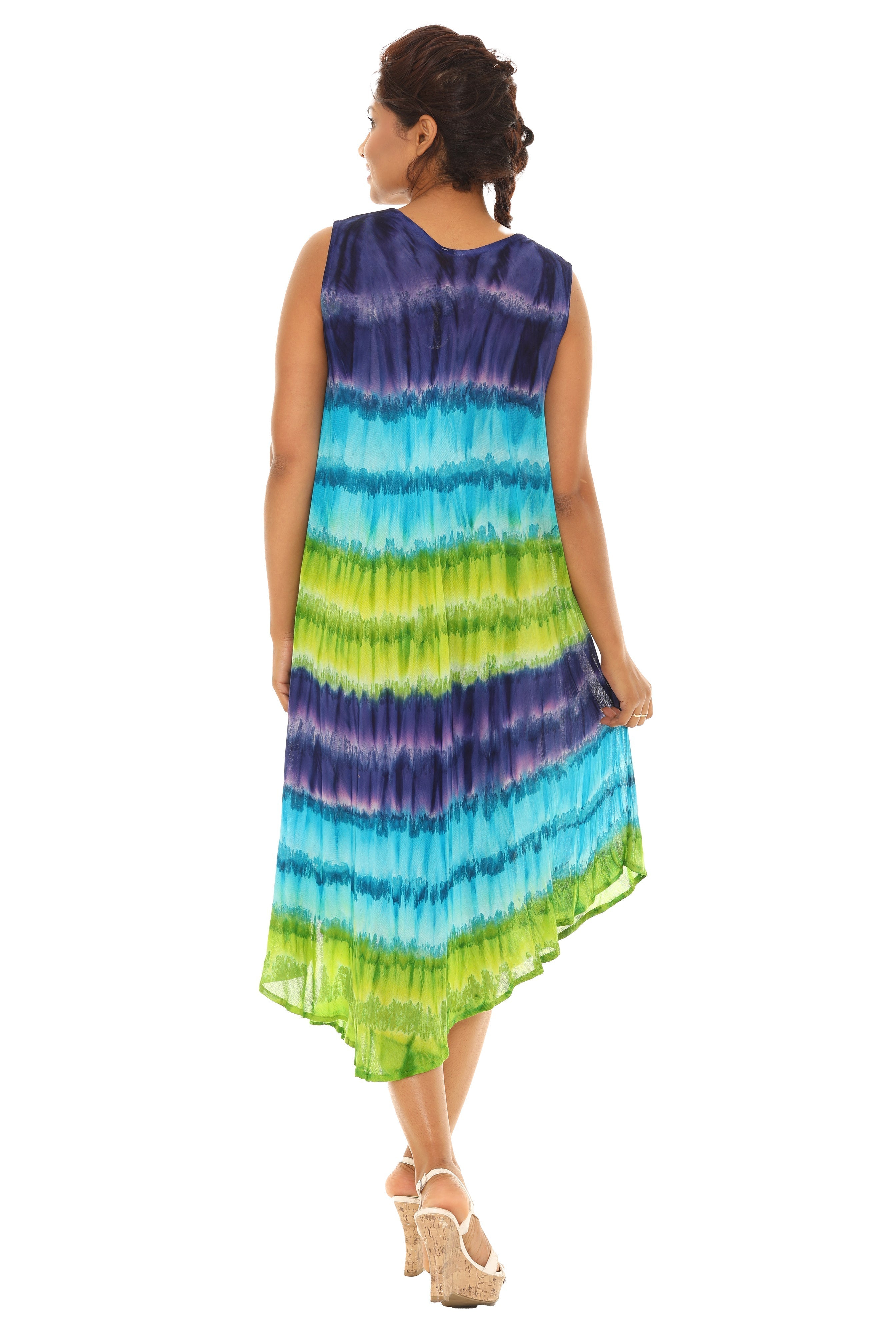 Tie Dye Rayon Sundress - Shoreline Wear, Inc.