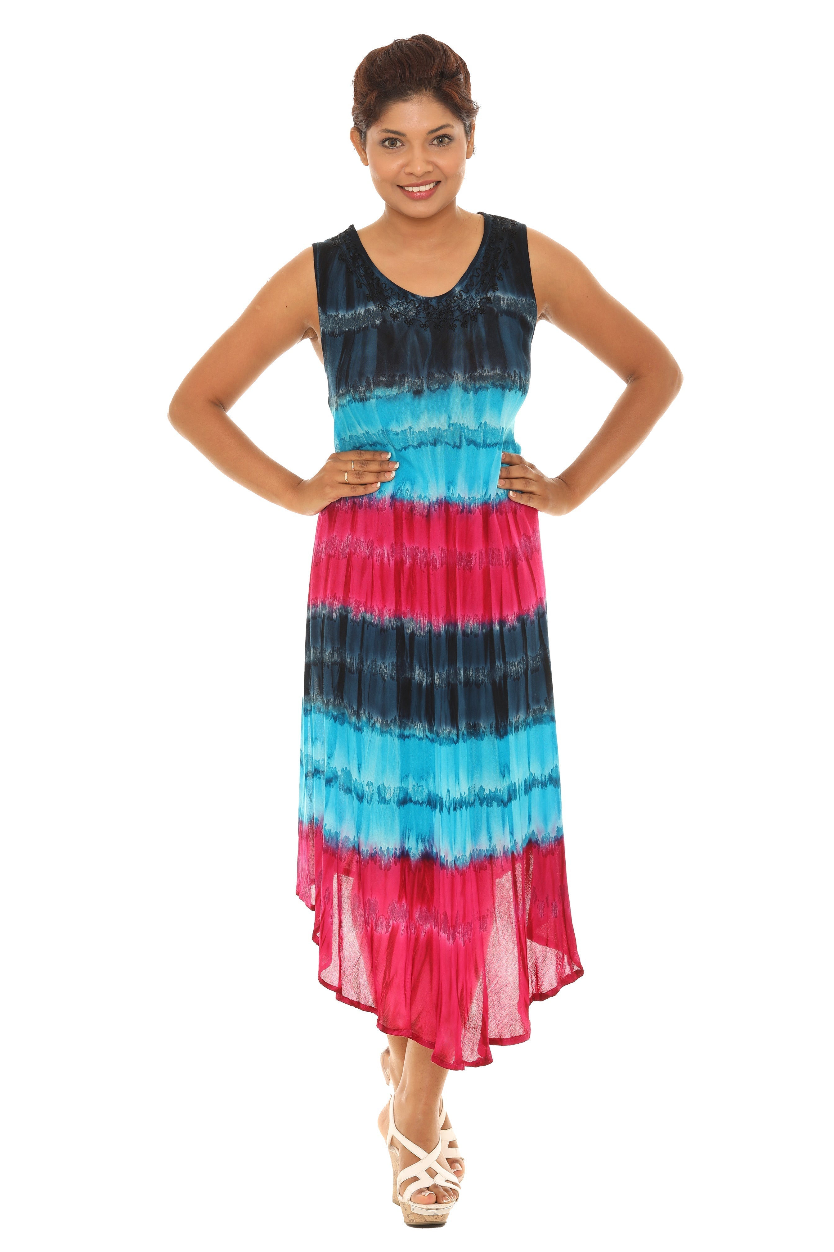 Tie Dye Rayon Sundress - Shoreline Wear, Inc.