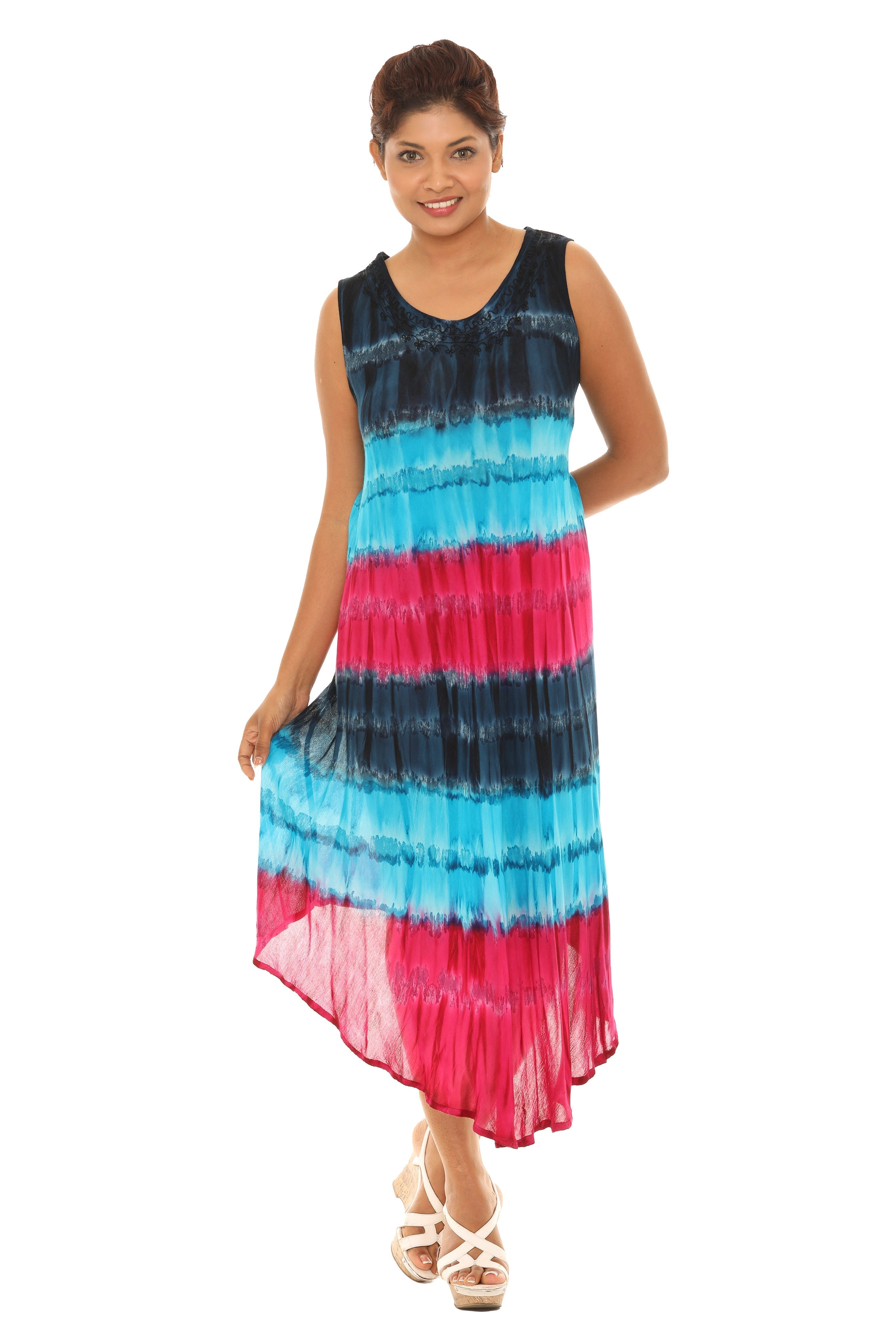 Tie Dye Rayon Sundress - Shoreline Wear, Inc.