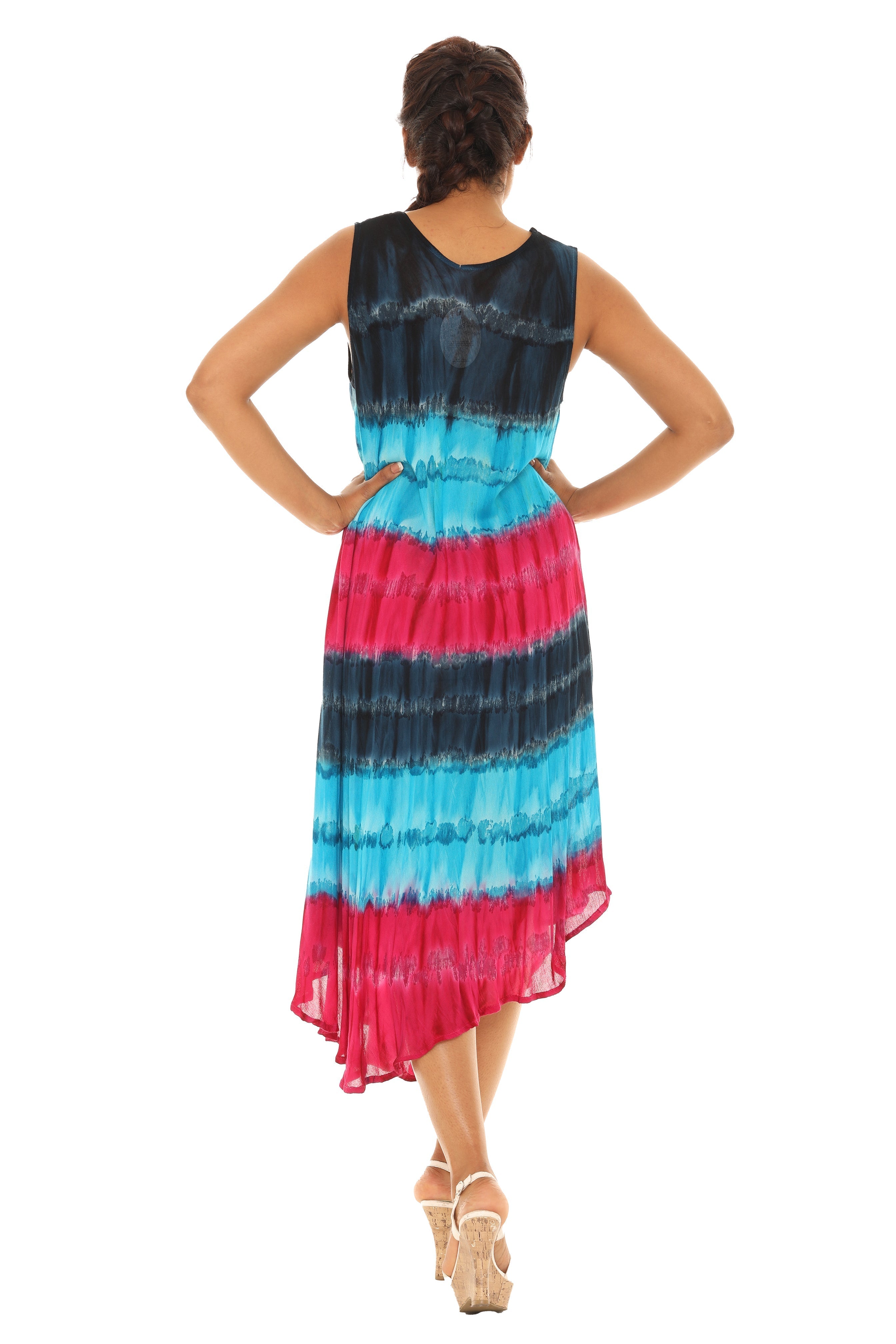 Tie Dye Rayon Sundress - Shoreline Wear, Inc.