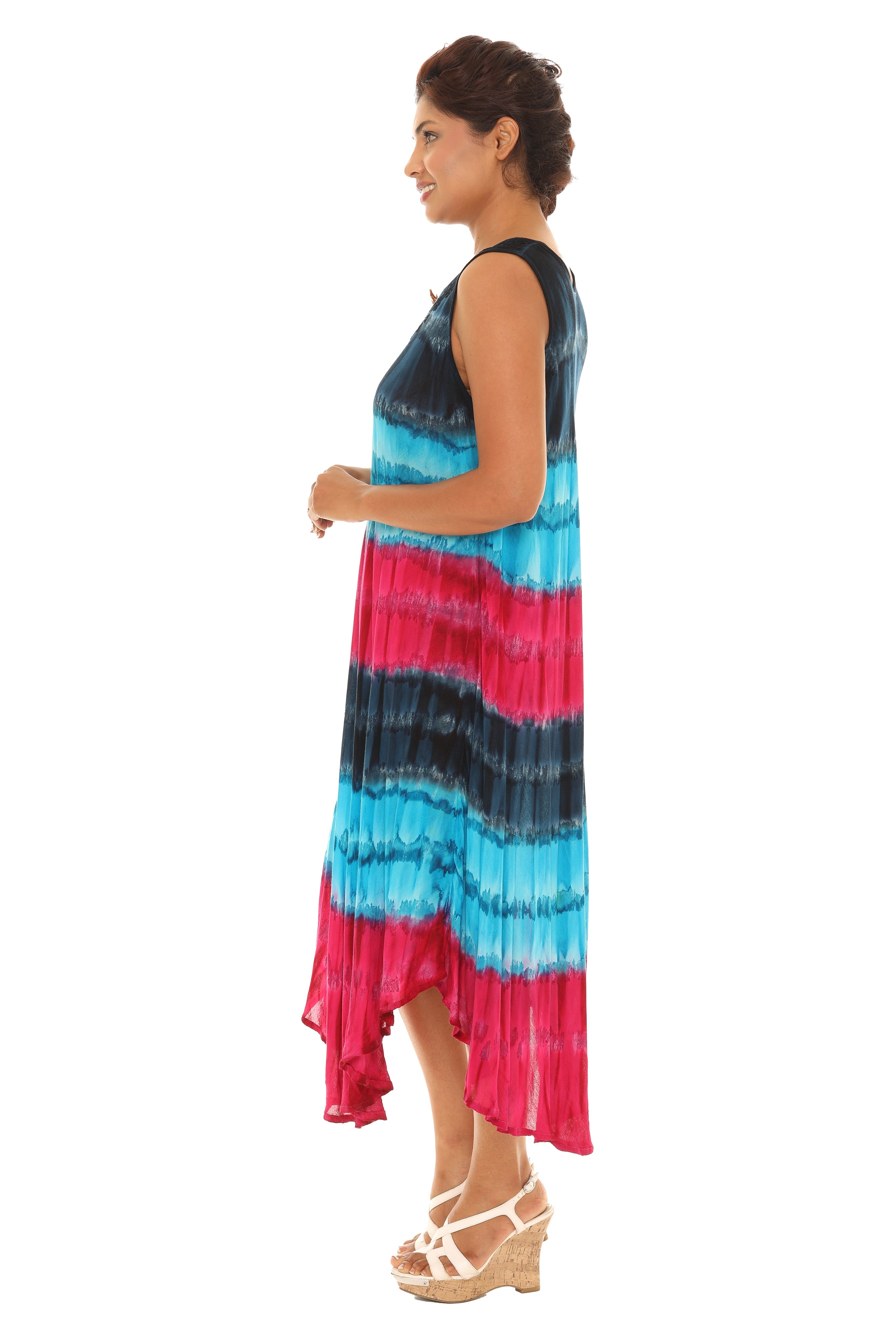 Tie Dye Rayon Sundress - Shoreline Wear, Inc.