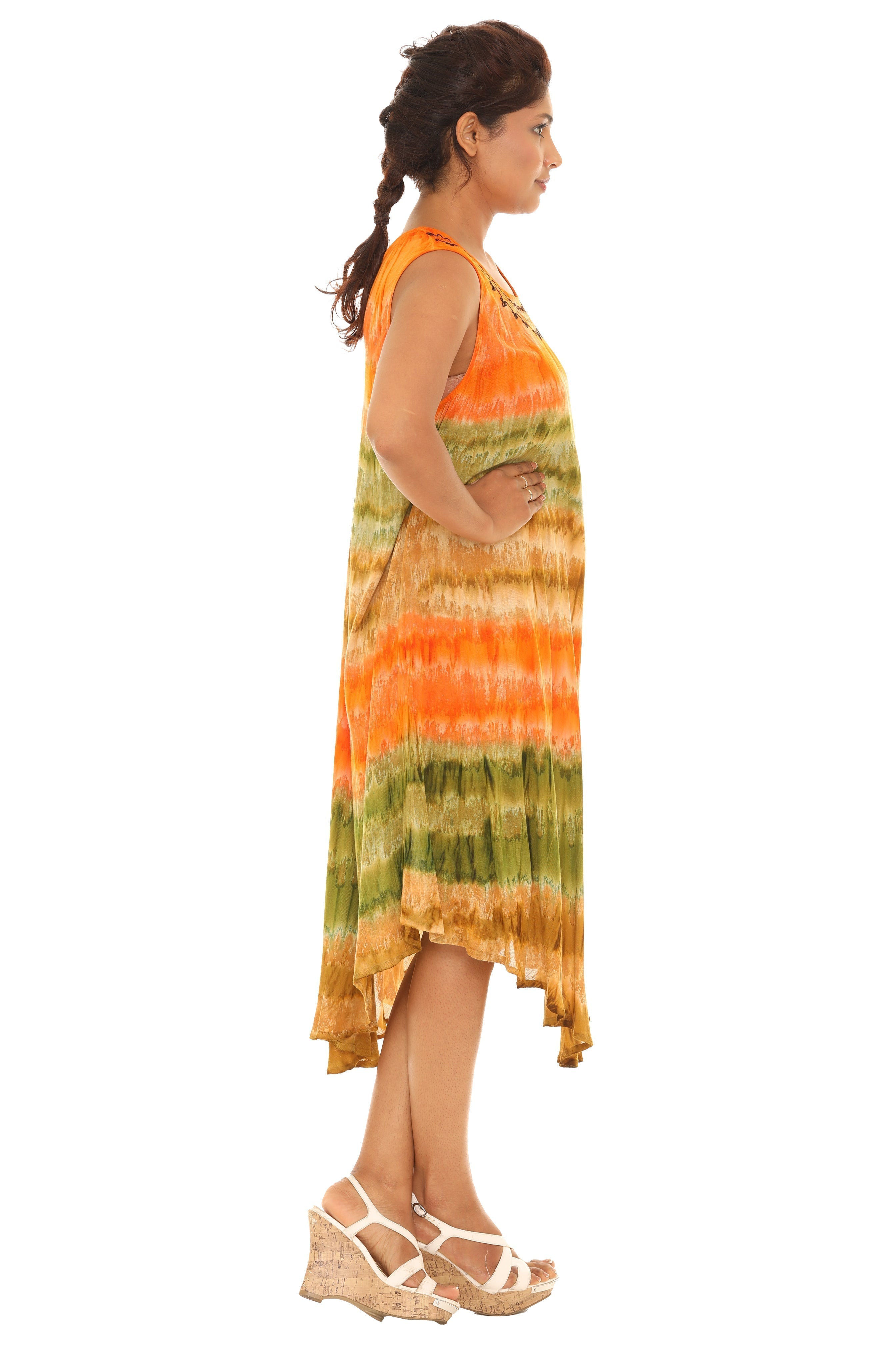 Tie Dye Rayon Sundress - Shoreline Wear, Inc.