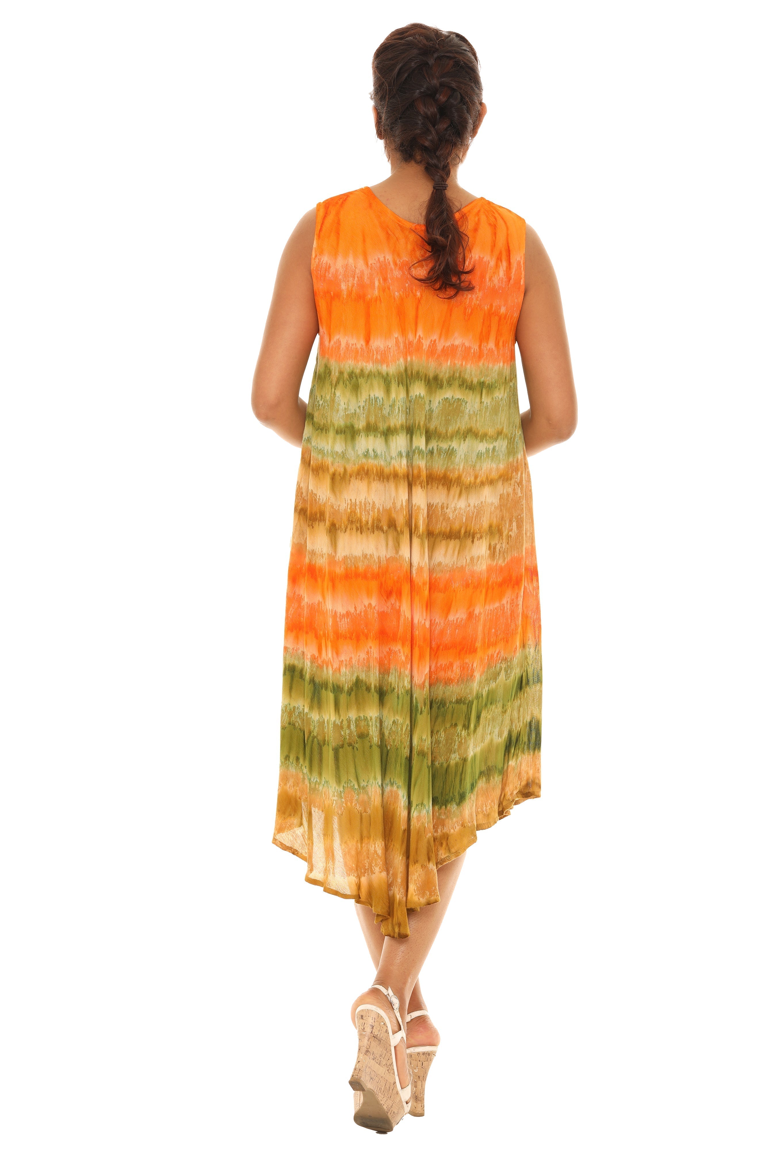 Tie Dye Rayon Sundress - Shoreline Wear, Inc.