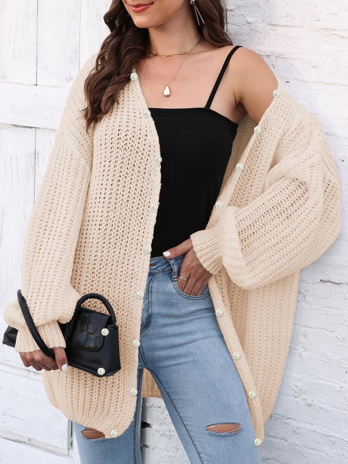 Open Front Long Sleeve Cardigan - Charming Charlie