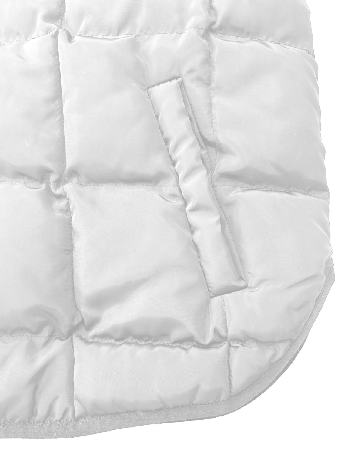 Pocketed Plaid Quilted Zip Up Winter Coat - Charming Charlie