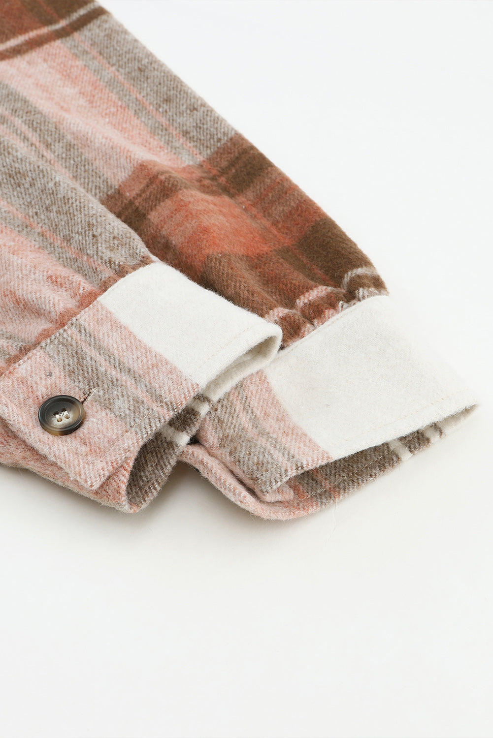 Pocketed Plaid Collared Neck Shacket - Charming Charlie