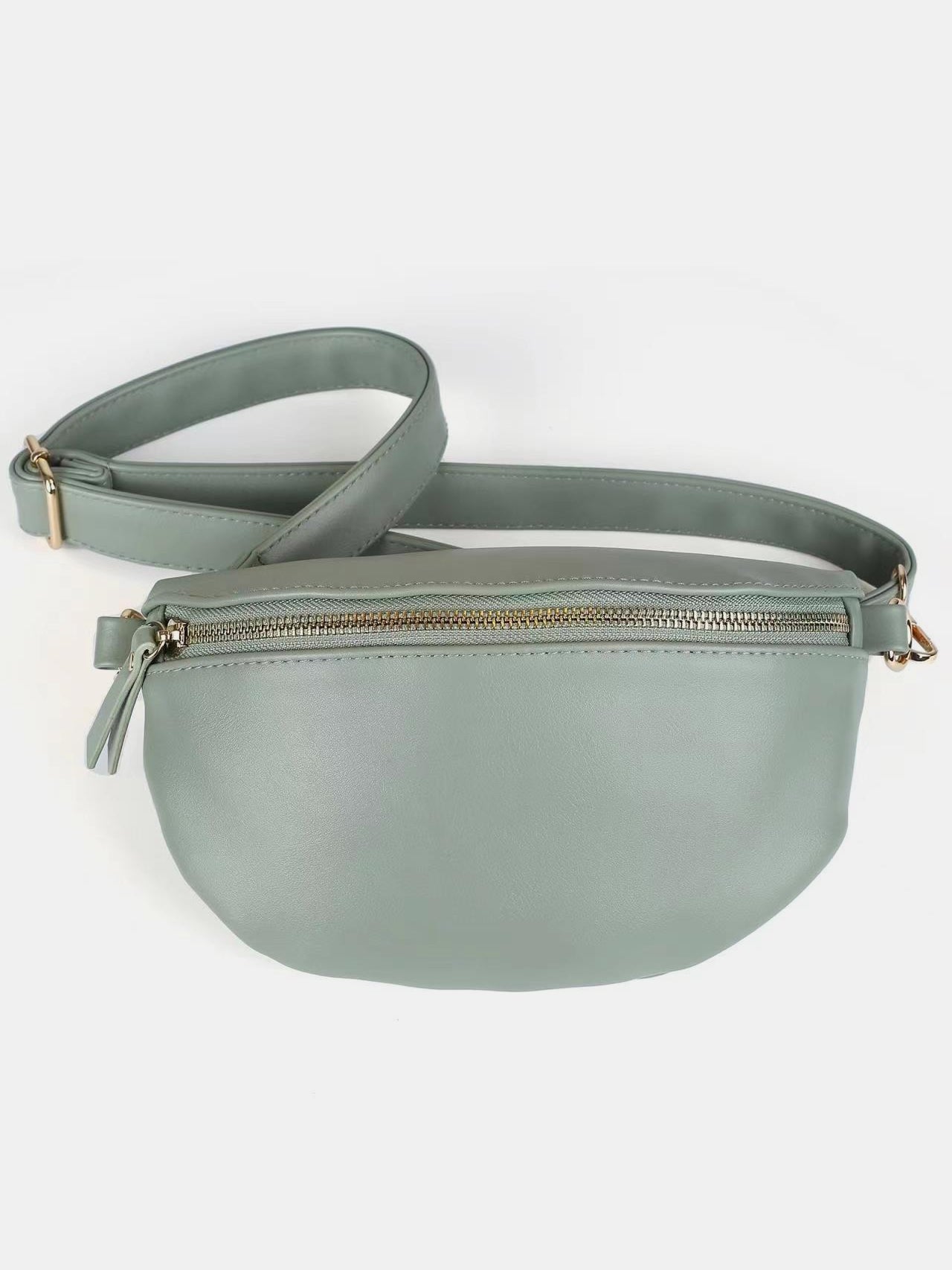 PU Leather Adjustable Strap Crossbody Bag - Charming Charlie