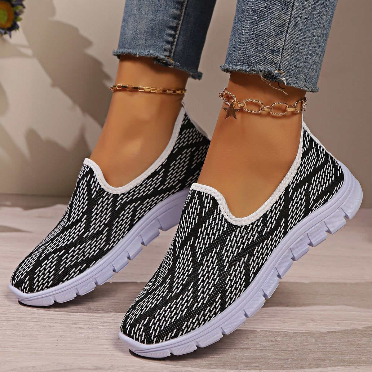 Round Toe Flat Slip-Ons - Charming Charlie