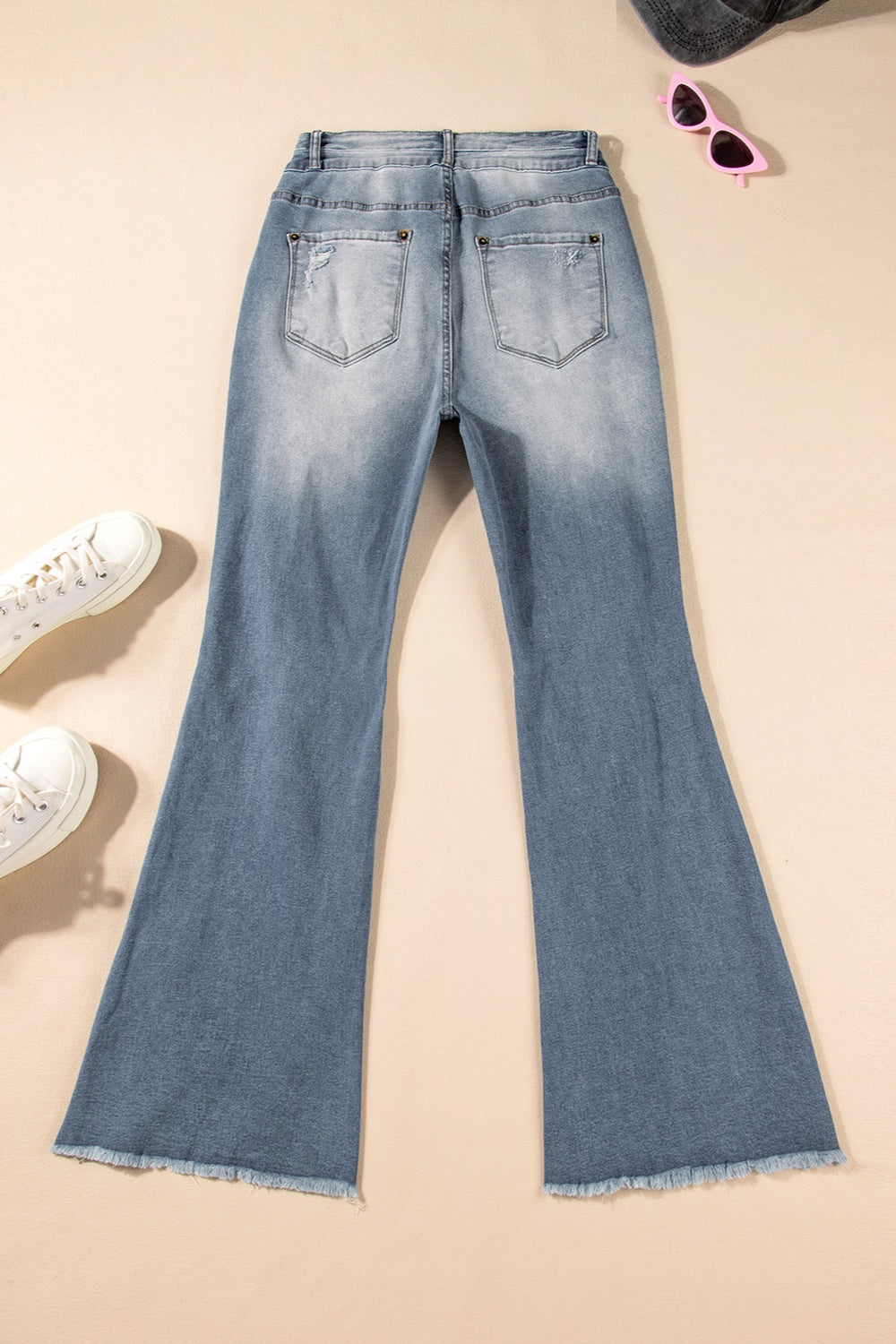 Distressed Raw Hem Bootcut Jeans - Charming Charlie