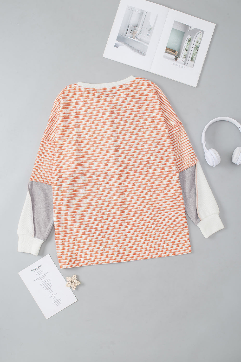 Exposed Seam Color Block Round Neck Top - Charming Charlie