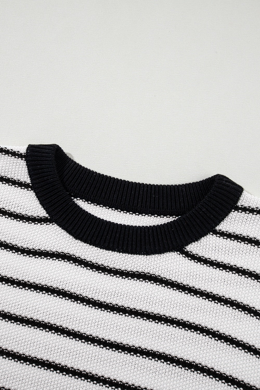 Striped Round Neck Knit Top - Charming Charlie