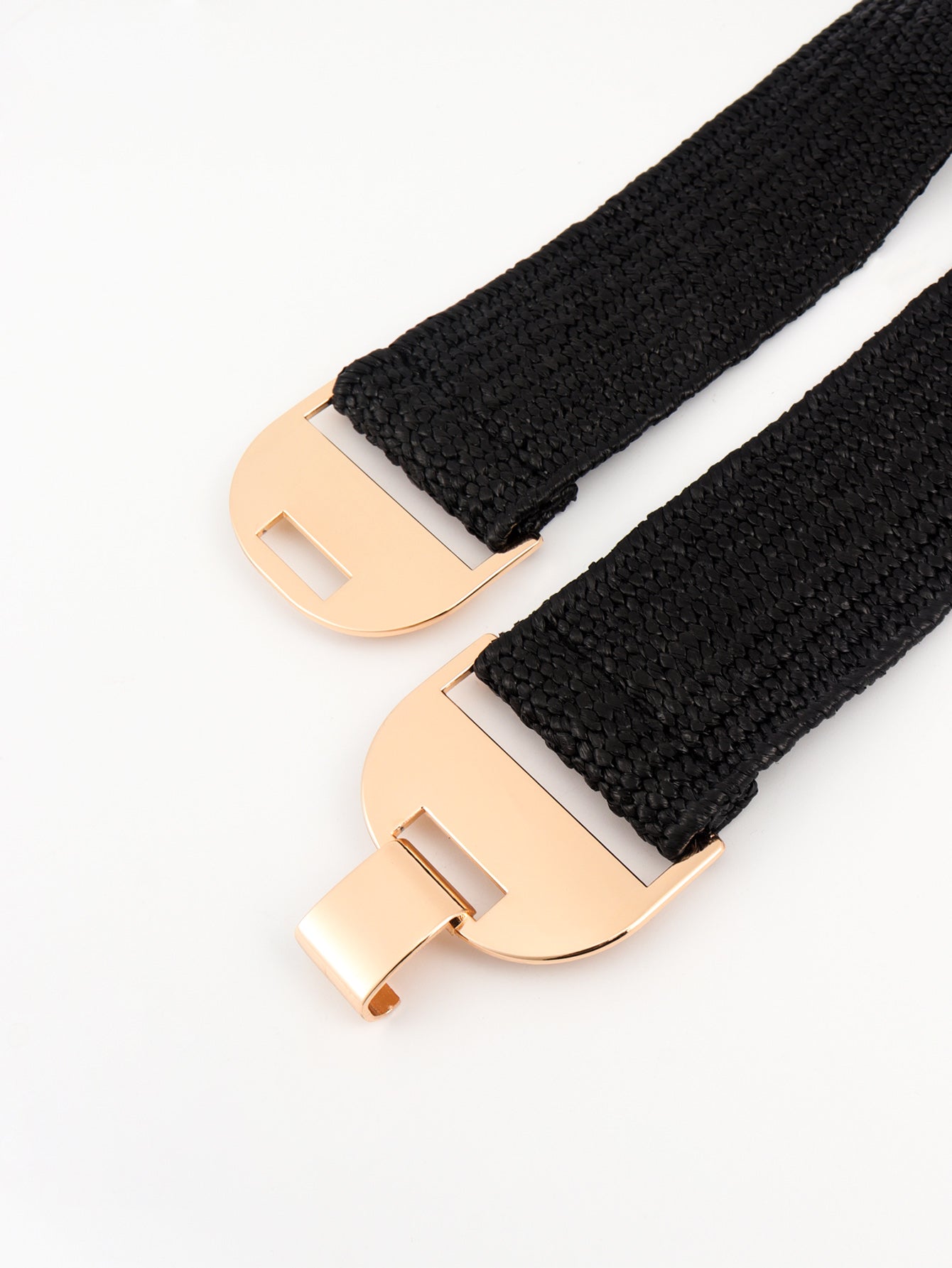 Alloy Buckle Elastic Belt - Charming Charlie