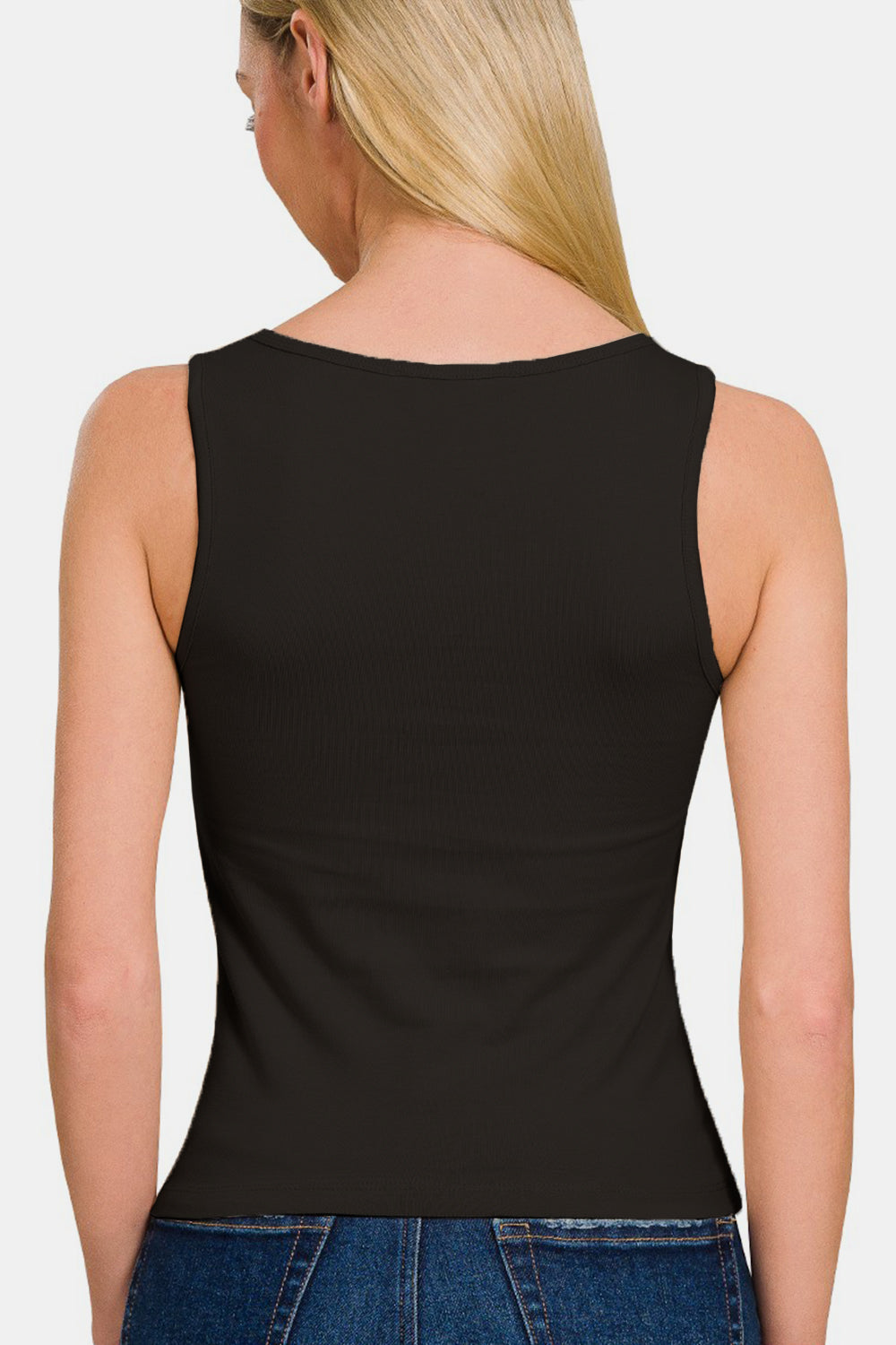 Zenana Square Neck Cropped Tank - Charming Charlie