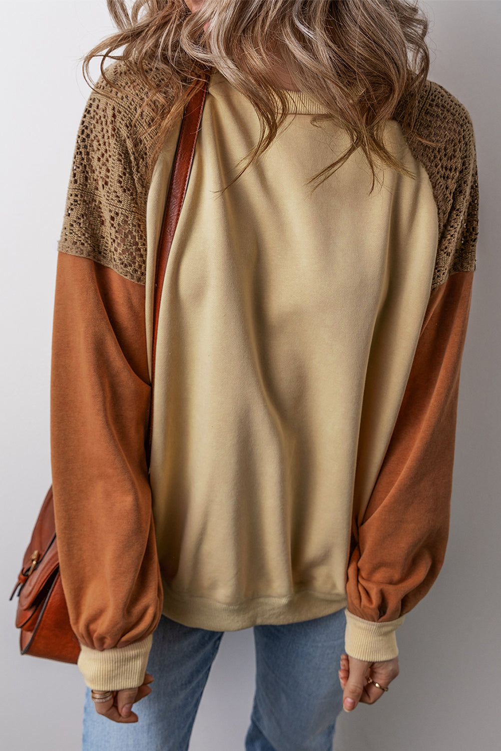 Color Block Long Sleeve Sweatshirt - Charming Charlie