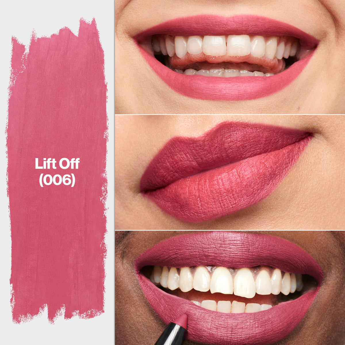 REVLON ColorStay Matte Lite Crayon Lipstick with Built-in Sharpener, Longlasting Non-Drying Matte Formula, Transfer-Proof Lipcolor - Charming Charlie
