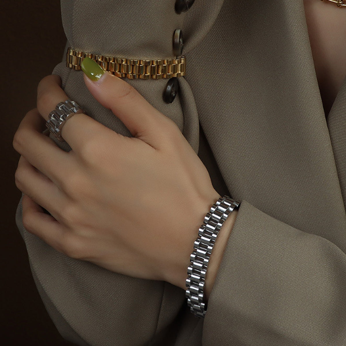 Titanium Steel Chain Bracelet - Charming Charlie
