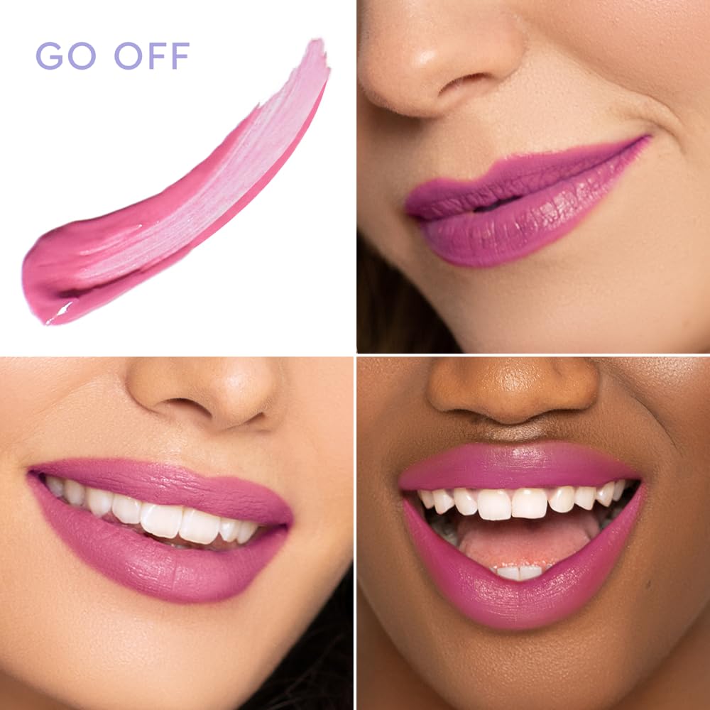 florence by mills Be A VIP Velvet Liquid Lipstick, Go Off (Rosey Pink), 0.13 oz/ 3.8g - Charming Charlie