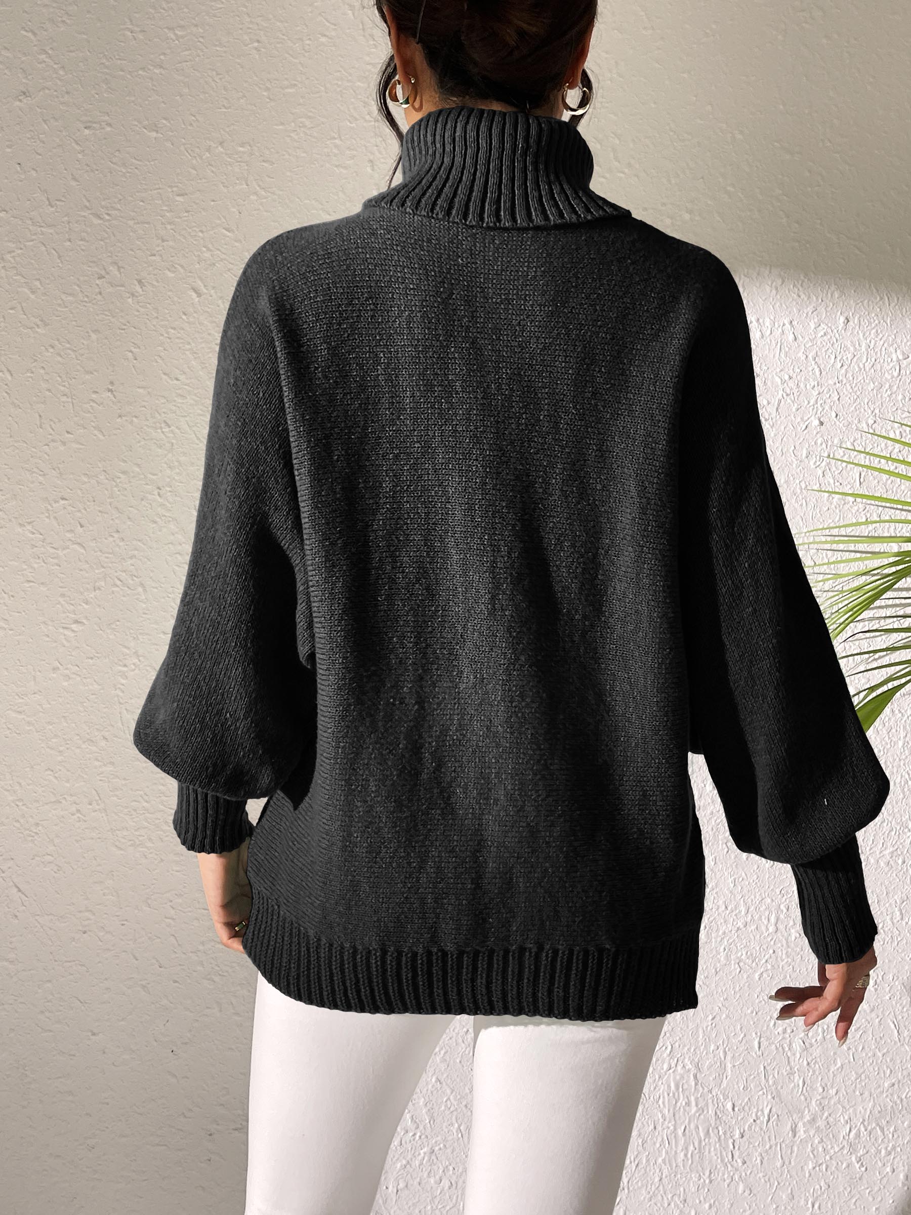 Turtleneck Long Sleeve Sweater - Charming Charlie