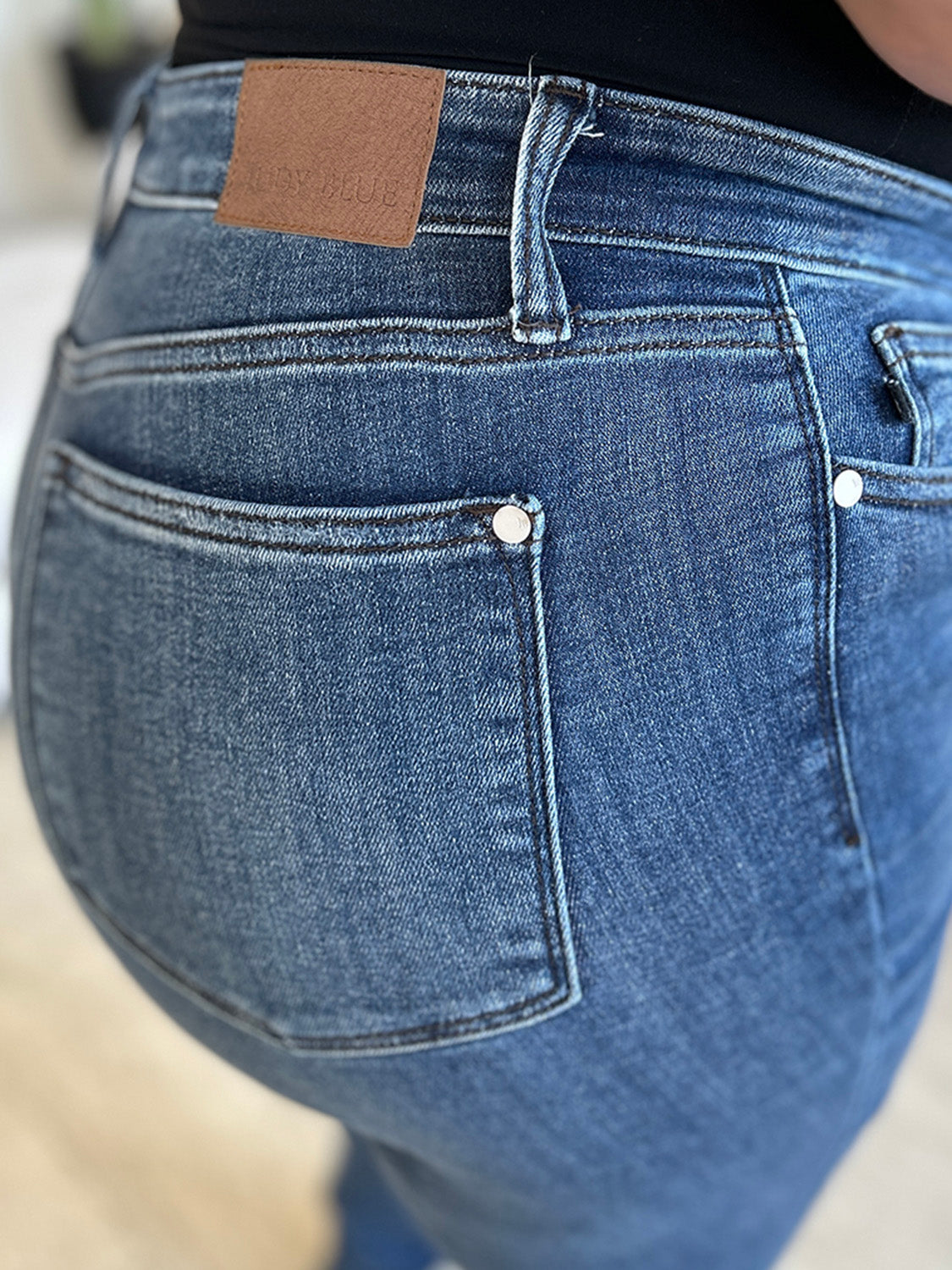Judy Blue Full Size High Waist Distressed Skinny Jeans - Charming Charlie