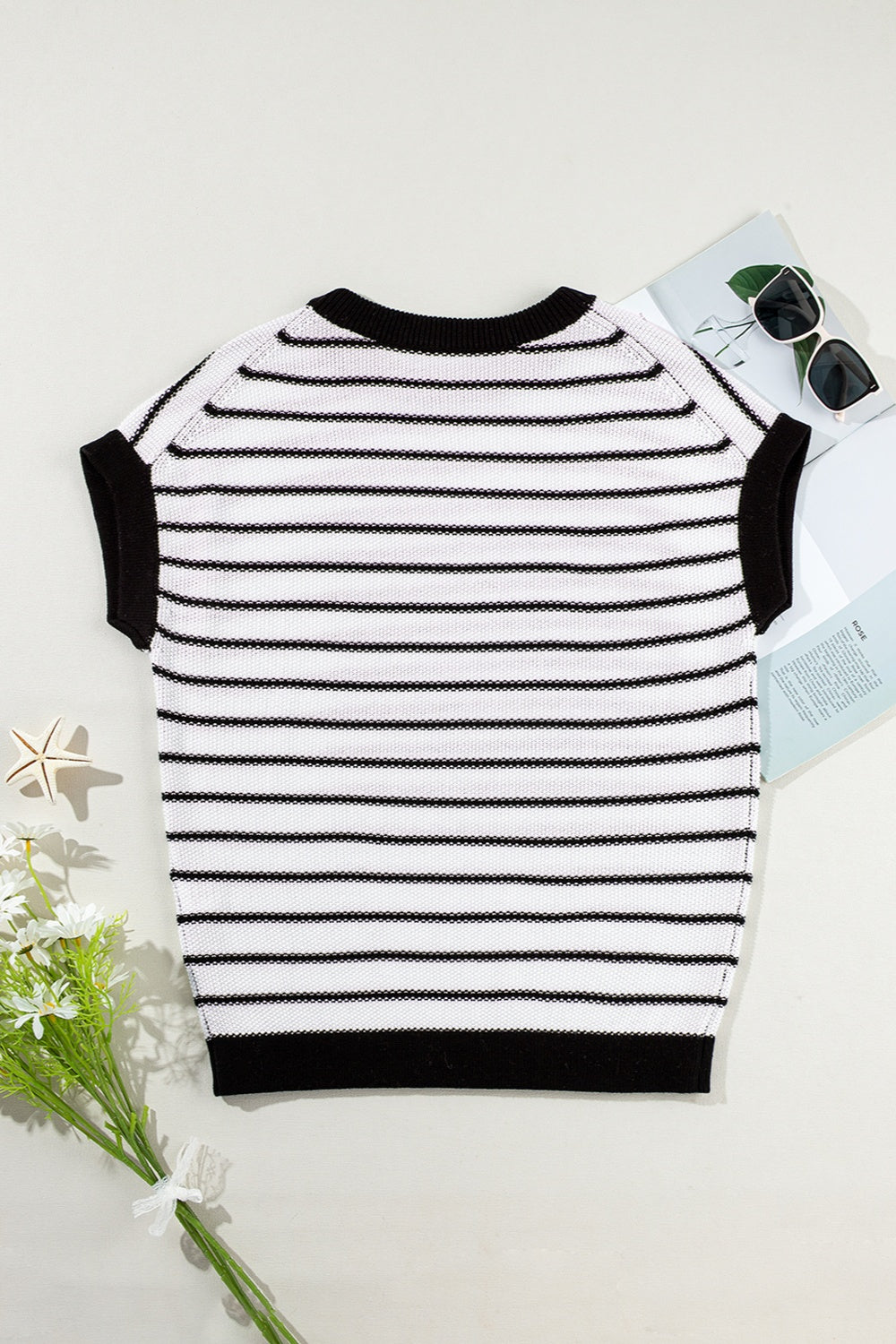 Striped Round Neck Knit Top - Charming Charlie
