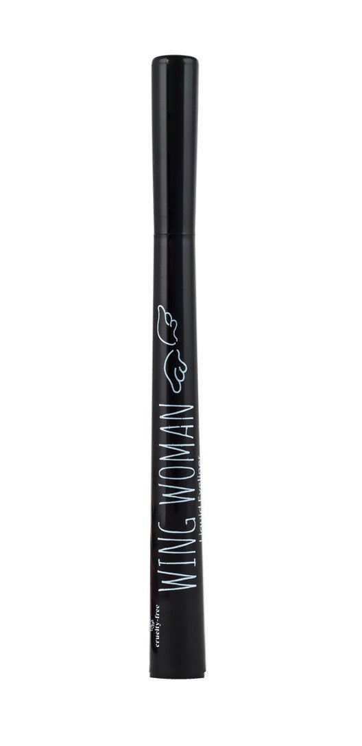 The Beauty Crop - Wing Woman Liquid Eyeliner | Contains Argan Oil, Liquorice and Blackberry | Cruelty-Free Gel Eyeliner Pen | Professional Makeup Black Liner | Perfect & Precise Eyeline | Berry Black - Charming Charlie