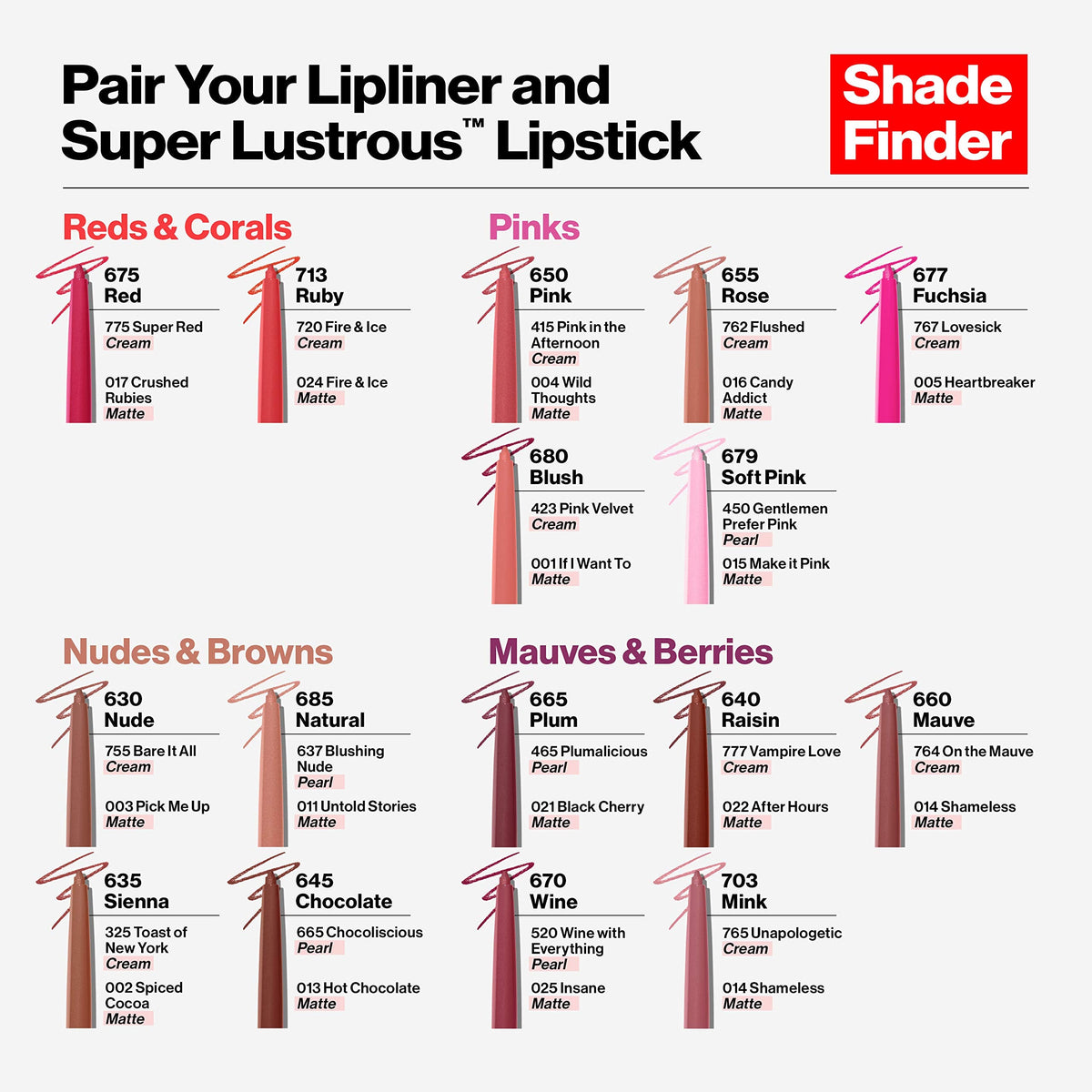 Revlon Lip Liner, Colorstay Lip Makeup with Built-in-Sharpener, Longwear Rich Lip Colors, Smooth Application, 677 Fuchsia, 0.01 oz - Charming Charlie