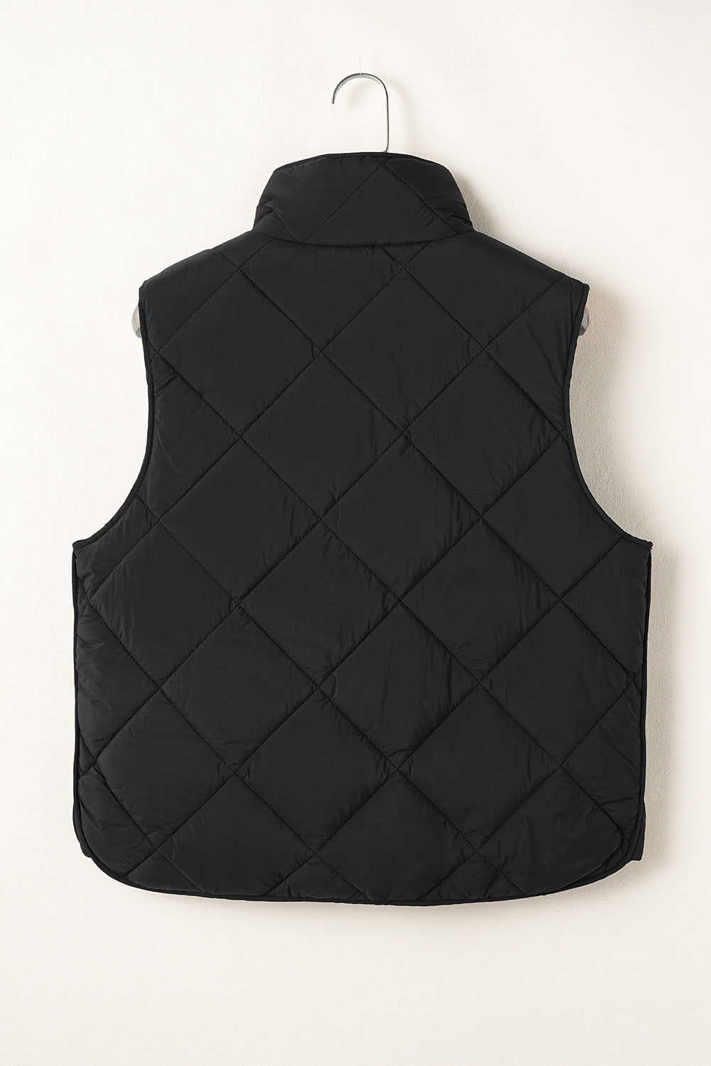 Snap Down Texture Vest Coat with Pockets - Charming Charlie
