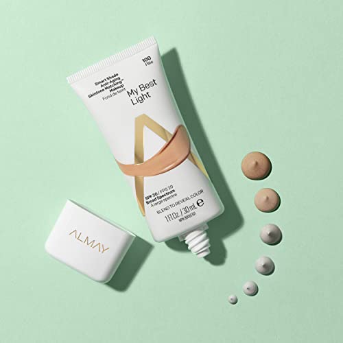 Almay Smart Shade Anti-Aging Skintone Matching Makeup Hypoallergenic Cruelty Free Oil Free -Fragrance Dermatologist Tested Foundation with SPF 20 1oz - Charming Charlie