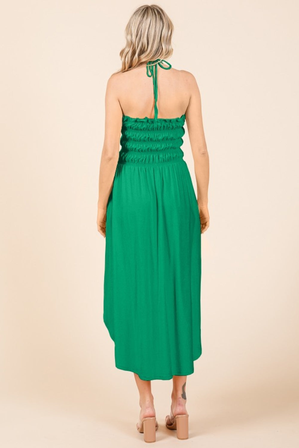 Culture Code Tie Back Shirring Dress with Pockets - Charming Charlie