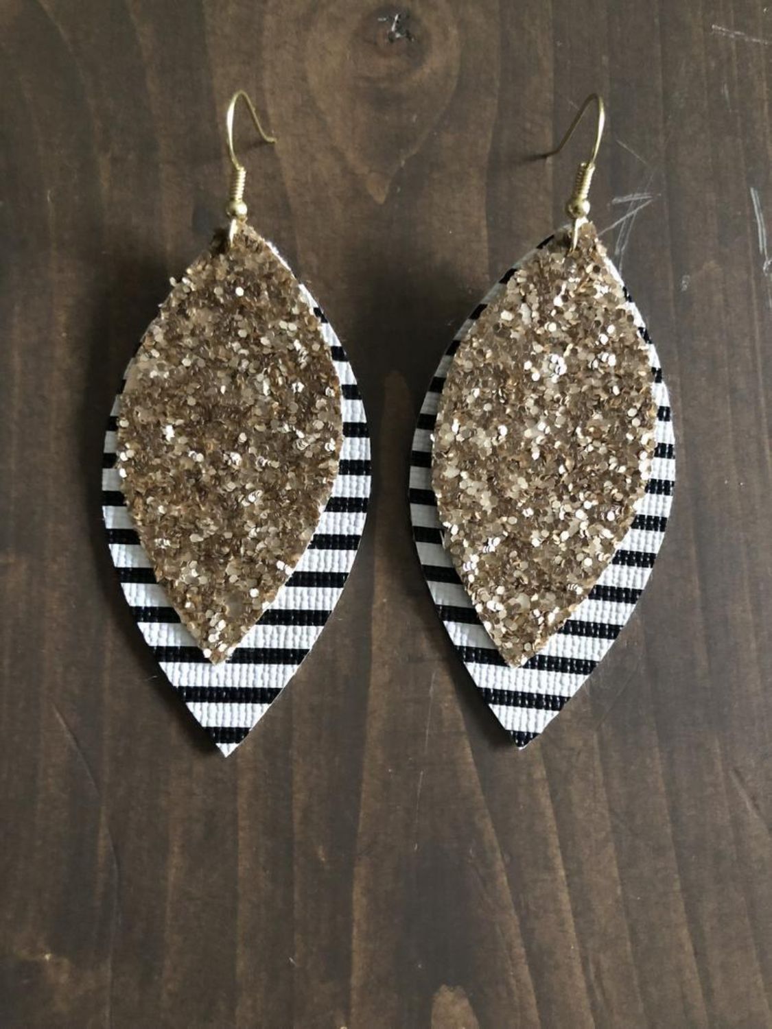 PU Leather Leaf Dangle Earrings - Charming Charlie
