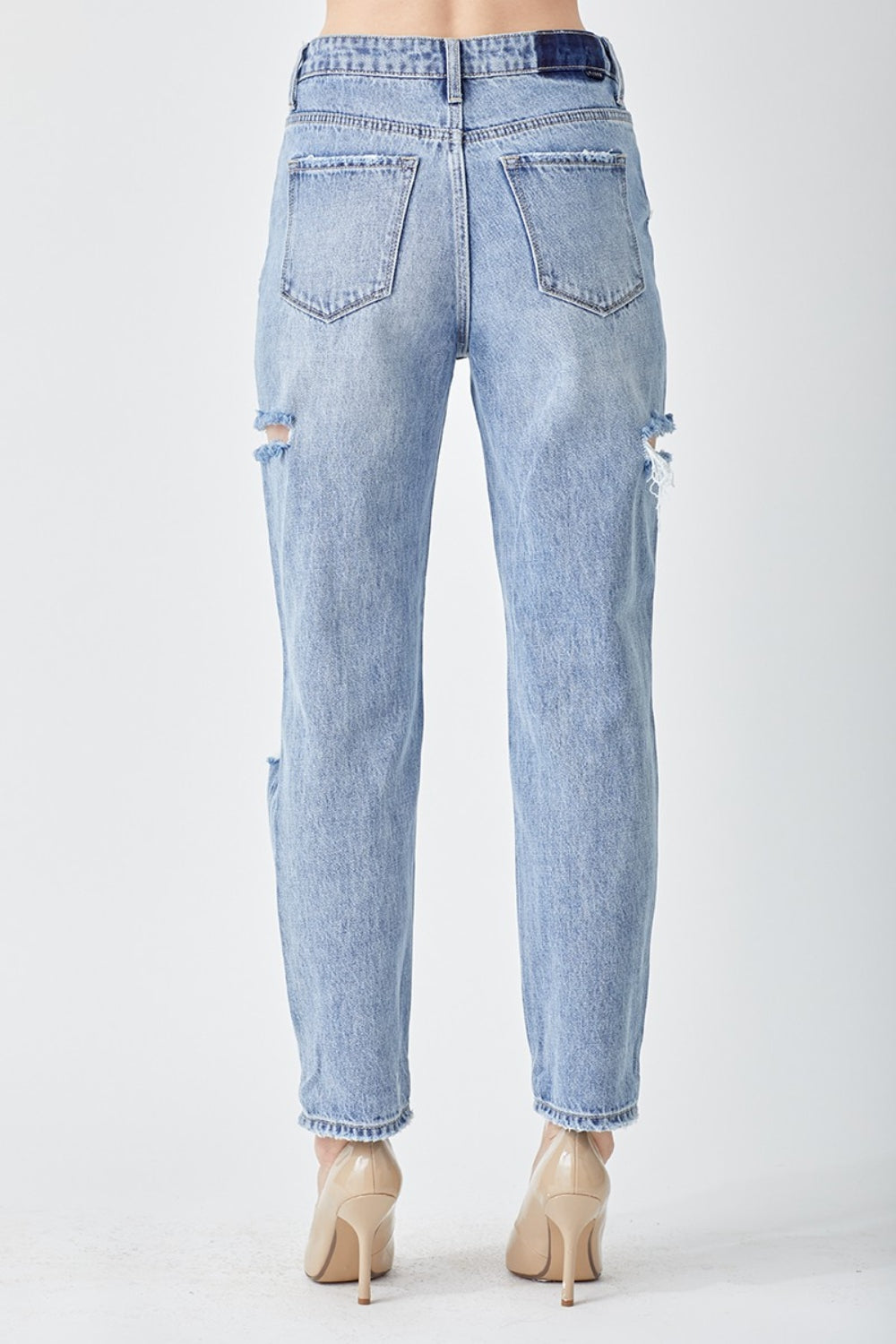 RISEN Distressed Slim Cropped Jeans - Charming Charlie
