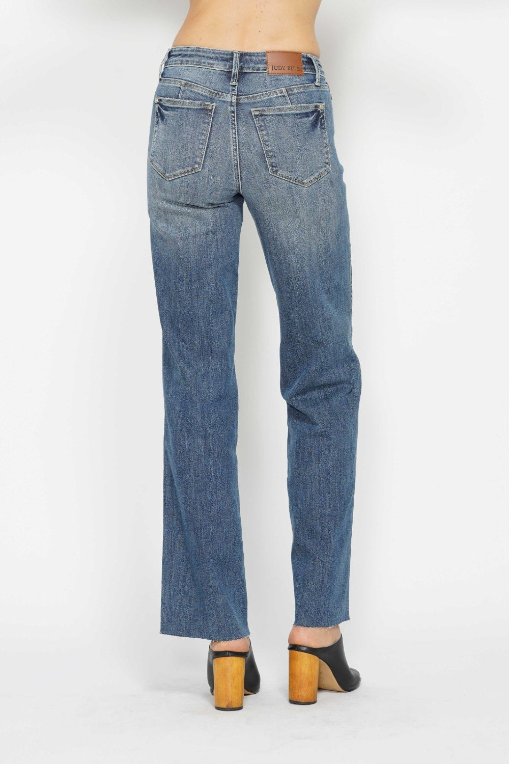Judy Blue Full Size Tummy Control Straight Jeans - Charming Charlie