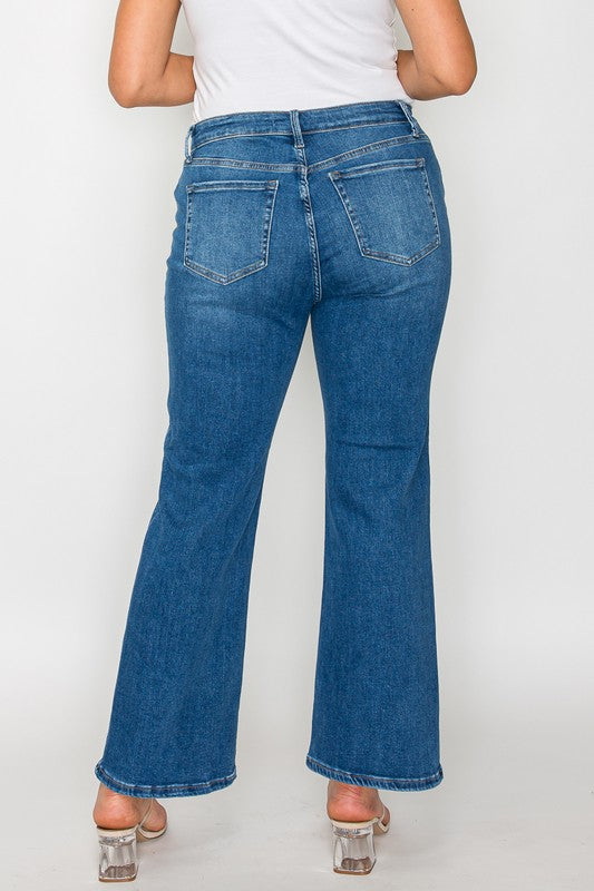 bytos Full Size Cat's Whiskers Mid Rise Ankle Jeans - Charming Charlie