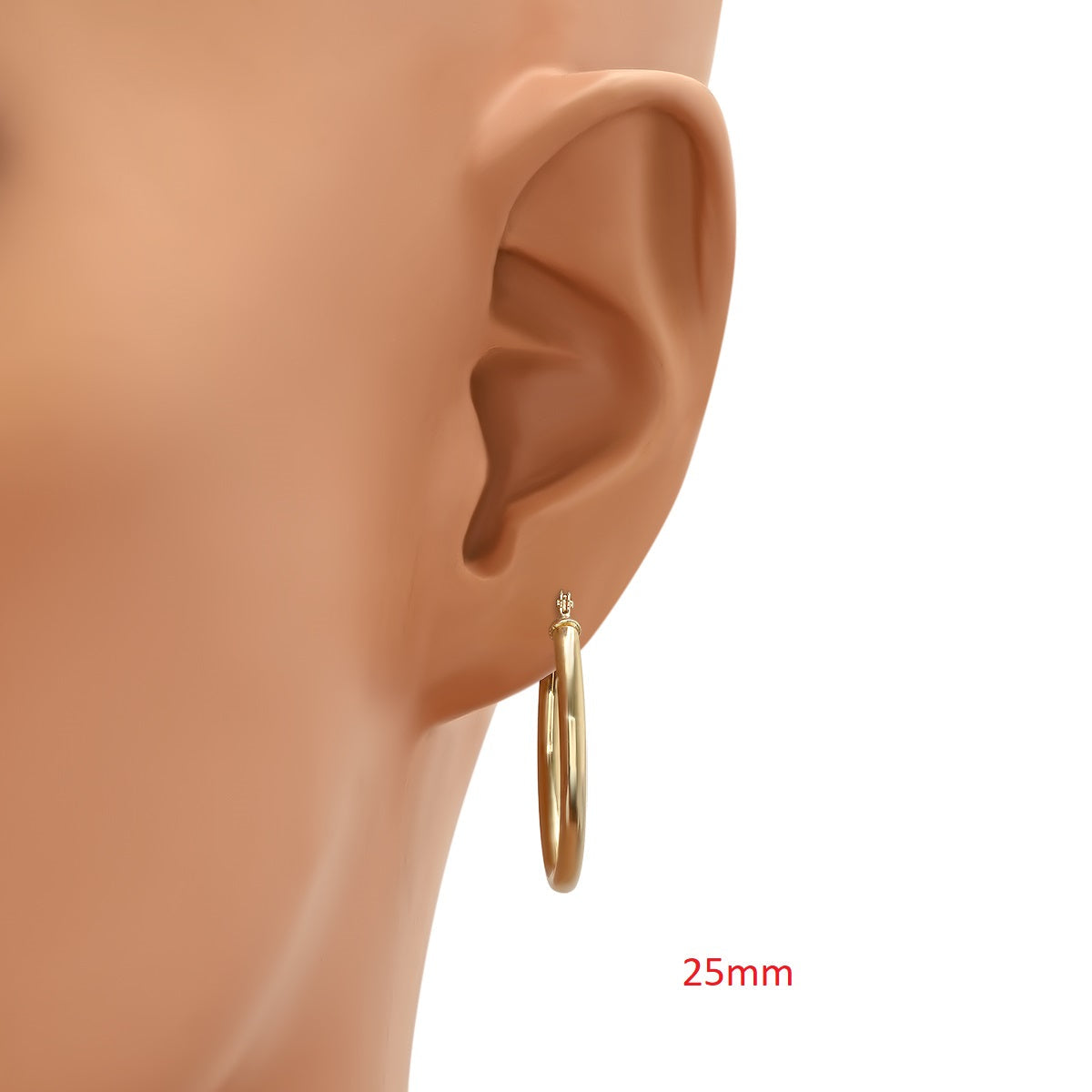 Real 10k Solid Gold Classic Huggy Hoop Gold Earrings - Charming Charlie