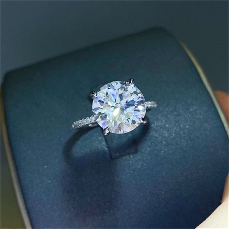 5 Carat Moissanite 925 Sterling Silver Ring - Charming Charlie
