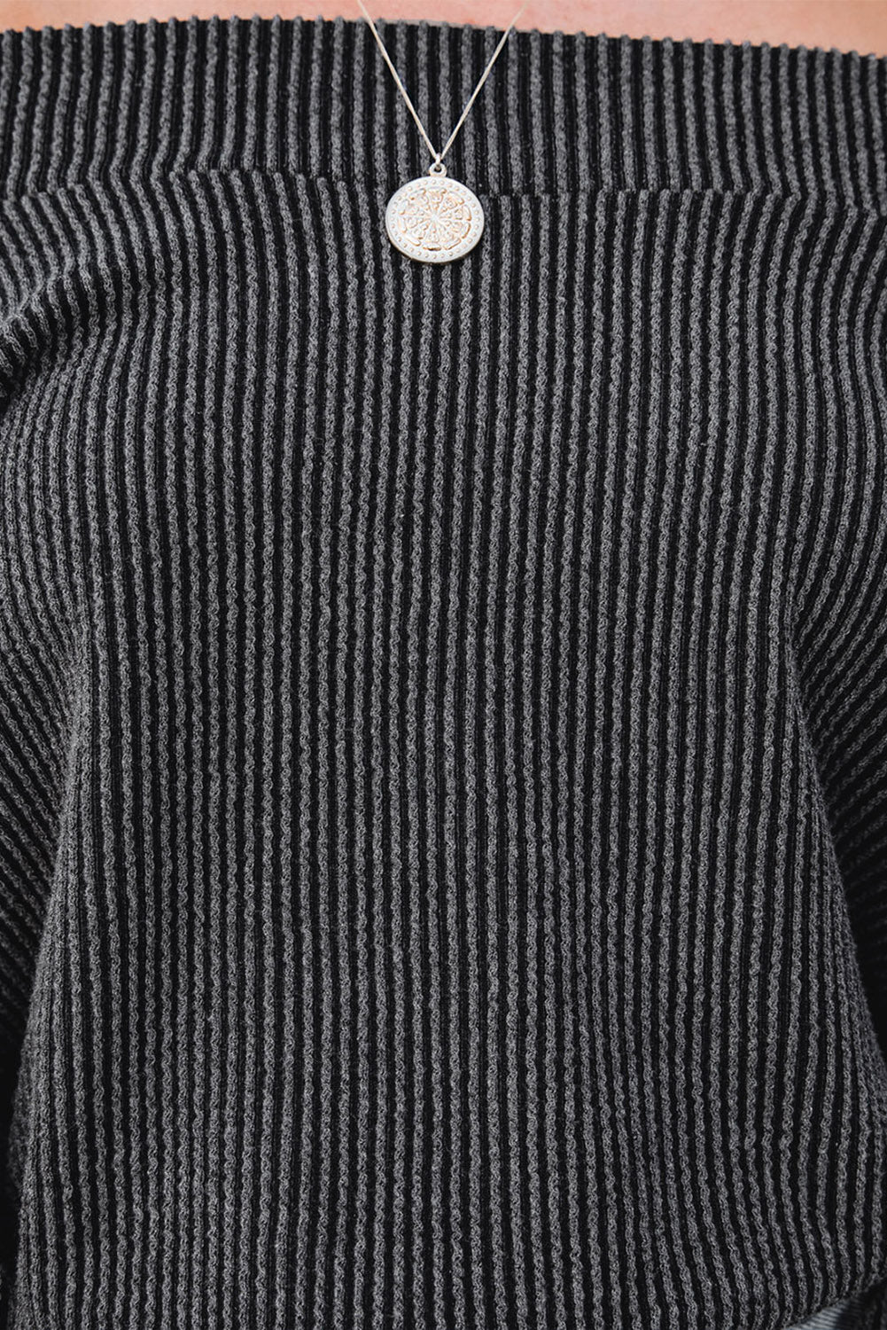 Off-Shoulder Long Sleeve Top - Charming Charlie