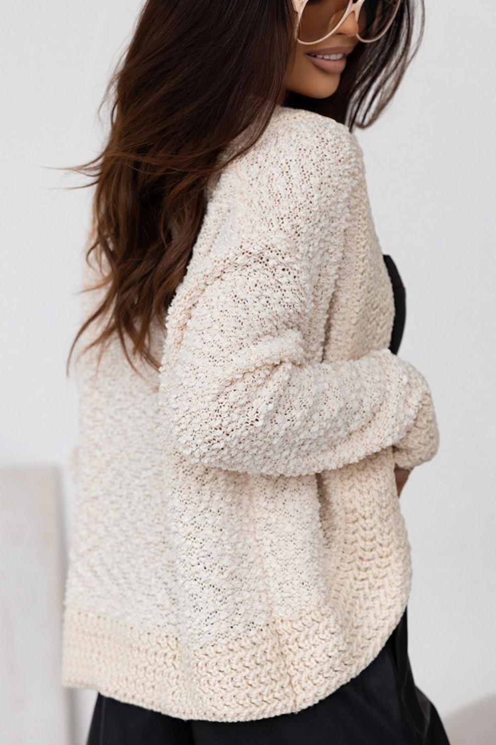 Solid Color Open Front Cardigan - Charming Charlie
