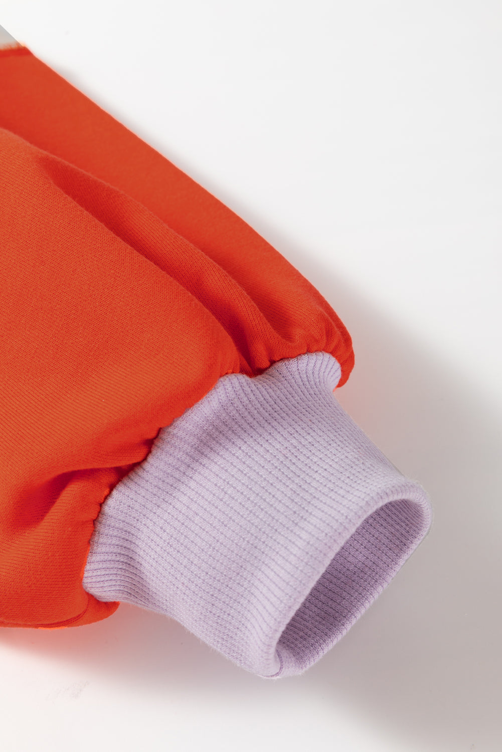 Color Block Round Neck Long Sleeve Sweatshirt - Charming Charlie