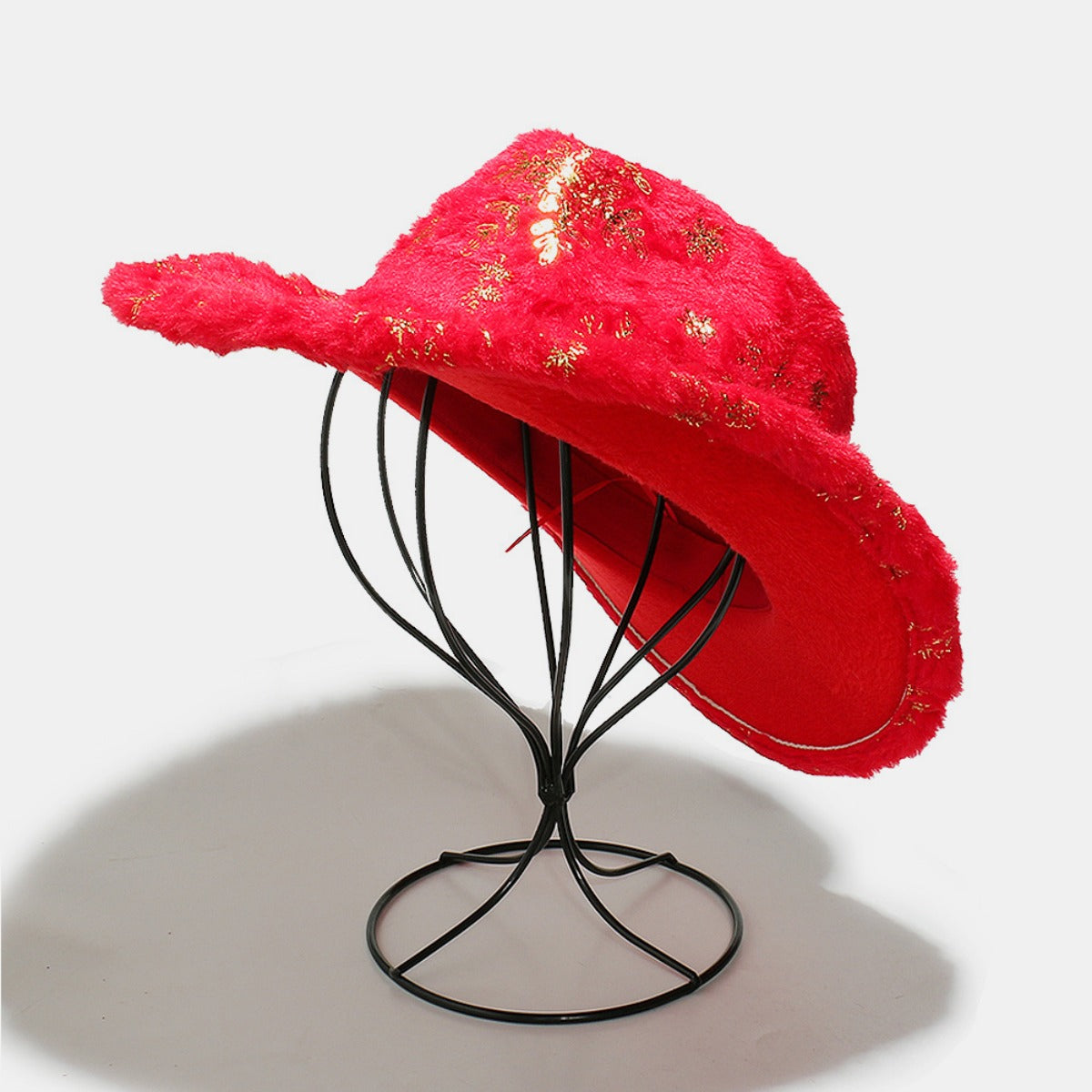 Fuzzy Snowflakes Polyester Hat - Charming Charlie