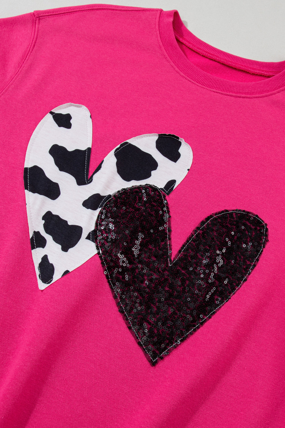 Heart Patch Long Sleeve Sweatshirt - Charming Charlie