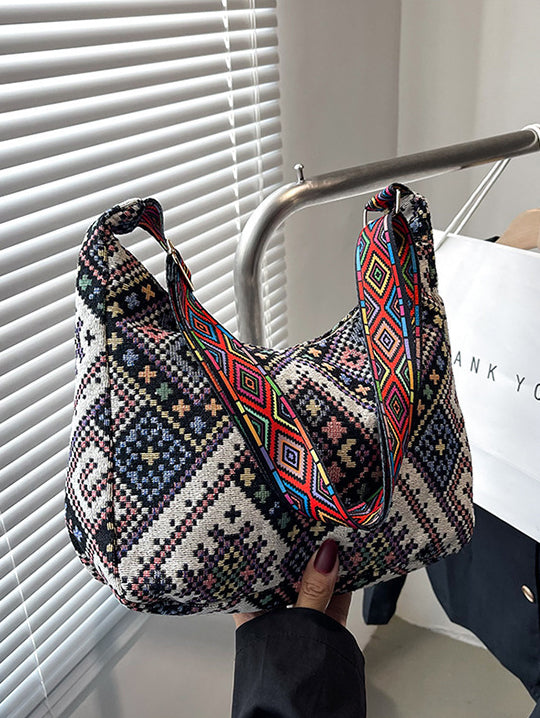 Geometric Adjustable Strap Crossbody Bag - Charming Charlie