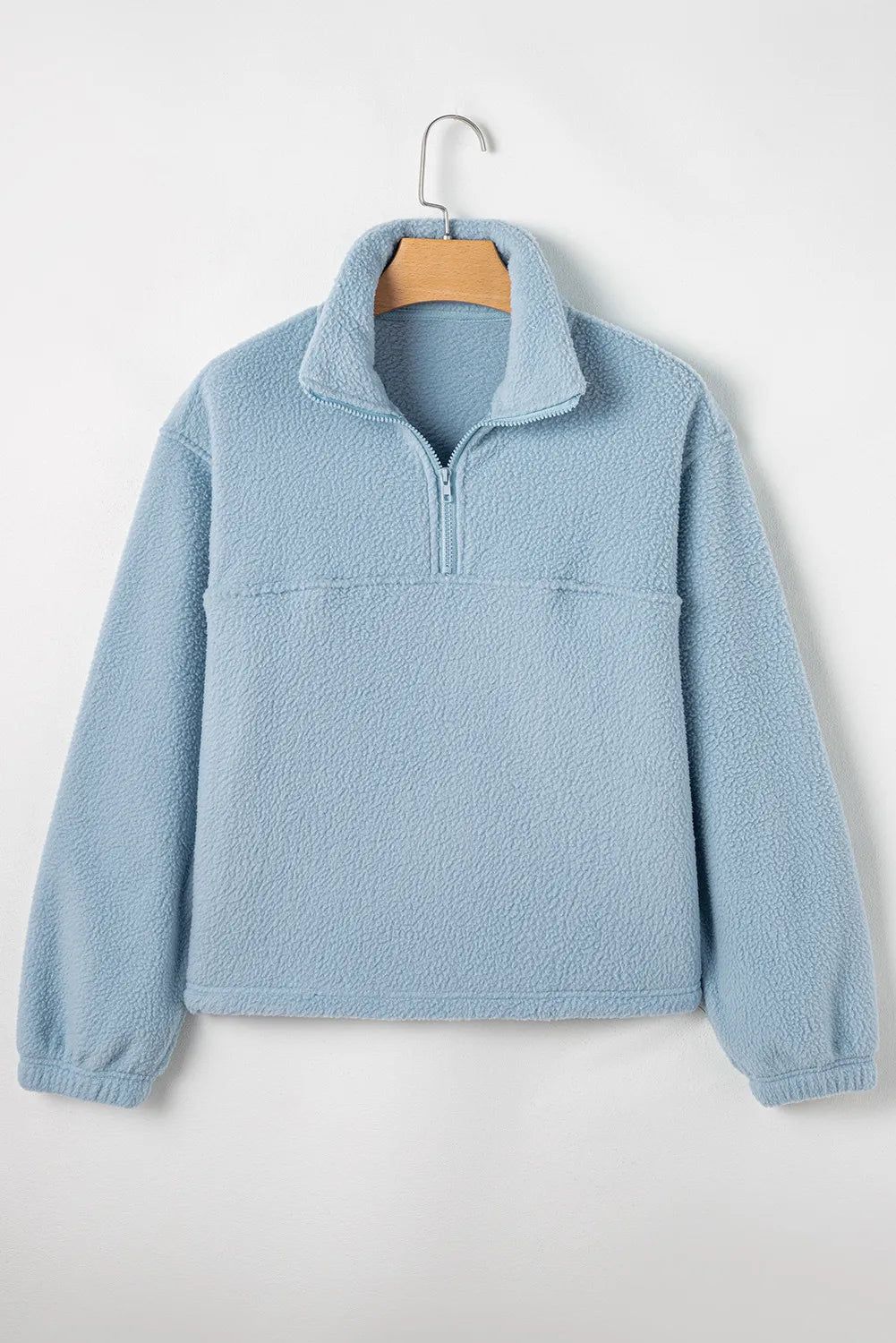 Half Zip Long Sleeve Sweatshirt - Charming Charlie