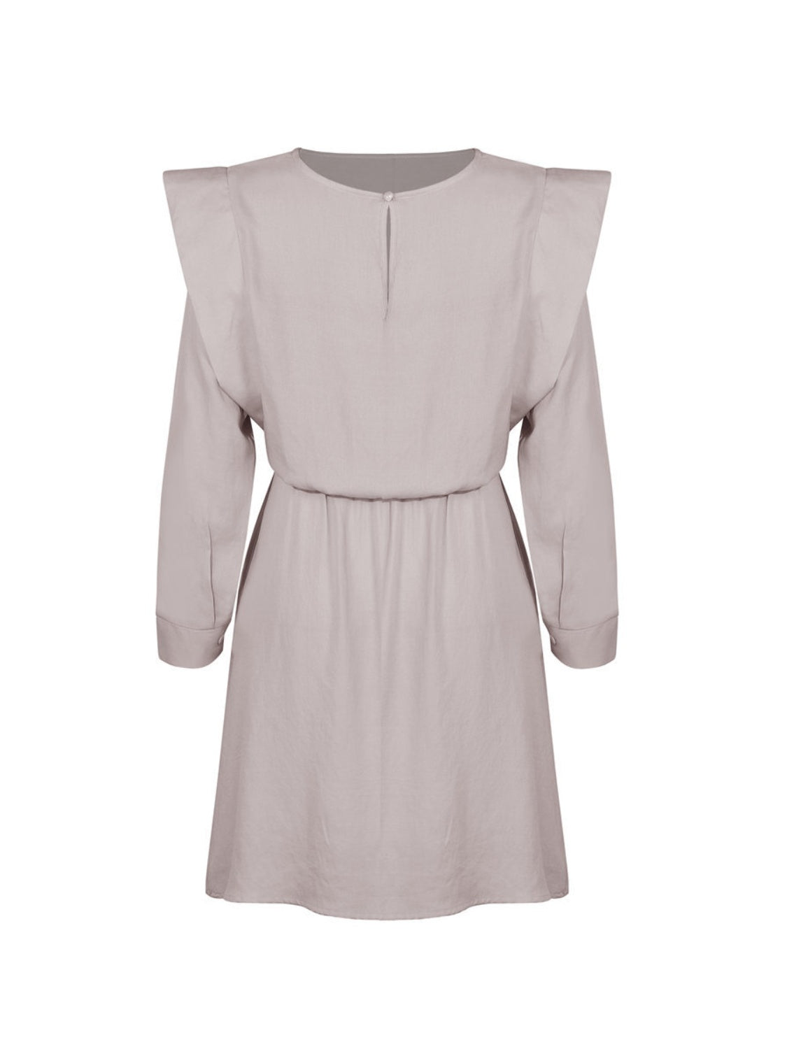 Round Neck Long Sleeve Mini Dress - Charming Charlie