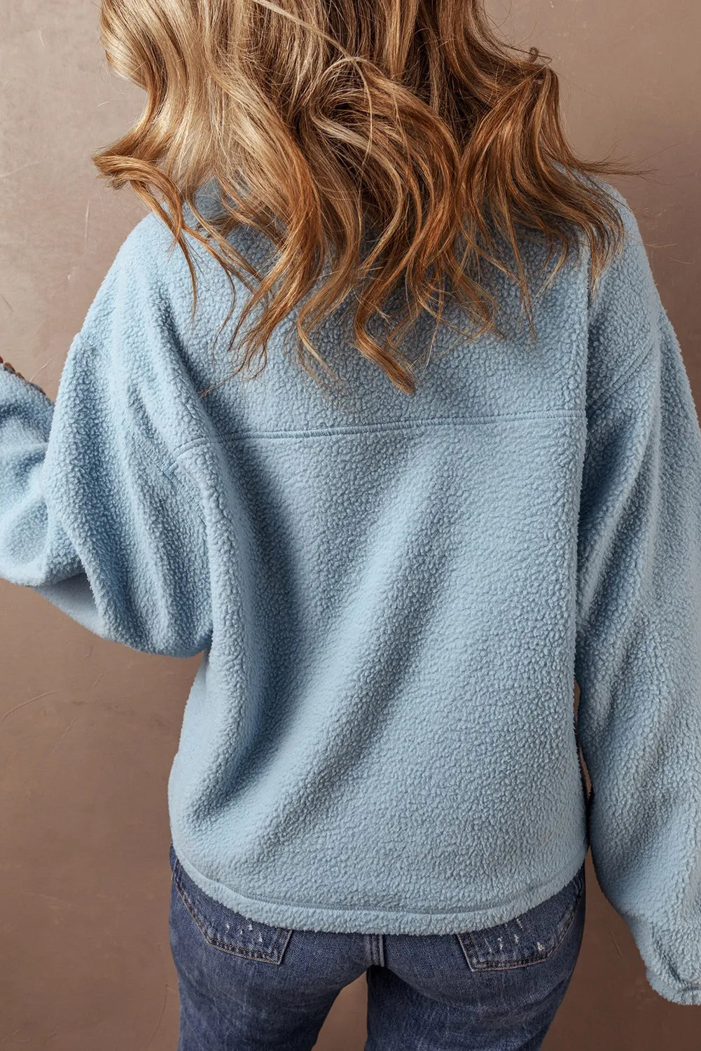Half Zip Long Sleeve Sweatshirt - Charming Charlie